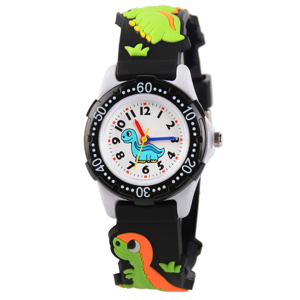 **Waterproof Kids Watch for Boys & Girls Ages 3-10 - Digital Analog Wristwatch with 3D Cute Cartoon Silicone Band - Perfect for School, Playtime & Outdoor Activities**