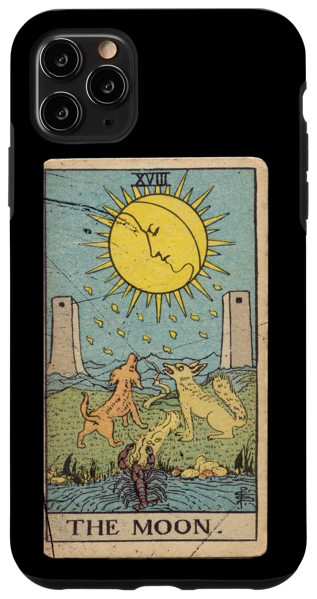 iPhone 11 Pro Max Case - Occult Tarot The Death Gothic Grunge Satan Devil Vintage Phone Cover - Perfect for Halloween, Gothic Fashion & Alternative Lifestyle