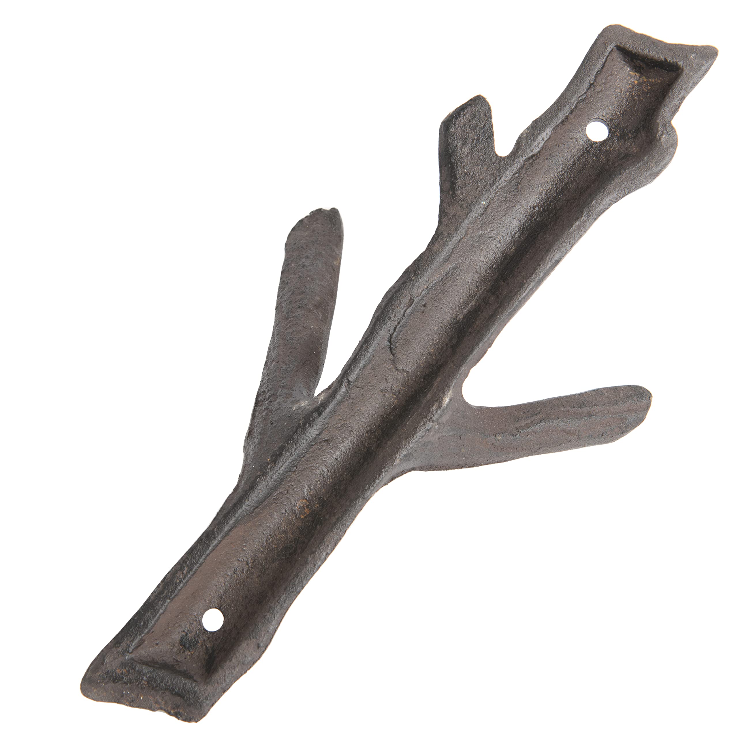 Giftcraft Set of 2 Tree Branch Wall Hooks - Heavy Duty Cast Iron Coat Rack for Towels, Jackets & Hats - Rustic Nature-Inspired Home Decor for Entryway, Bathroom & Bedroom Organization