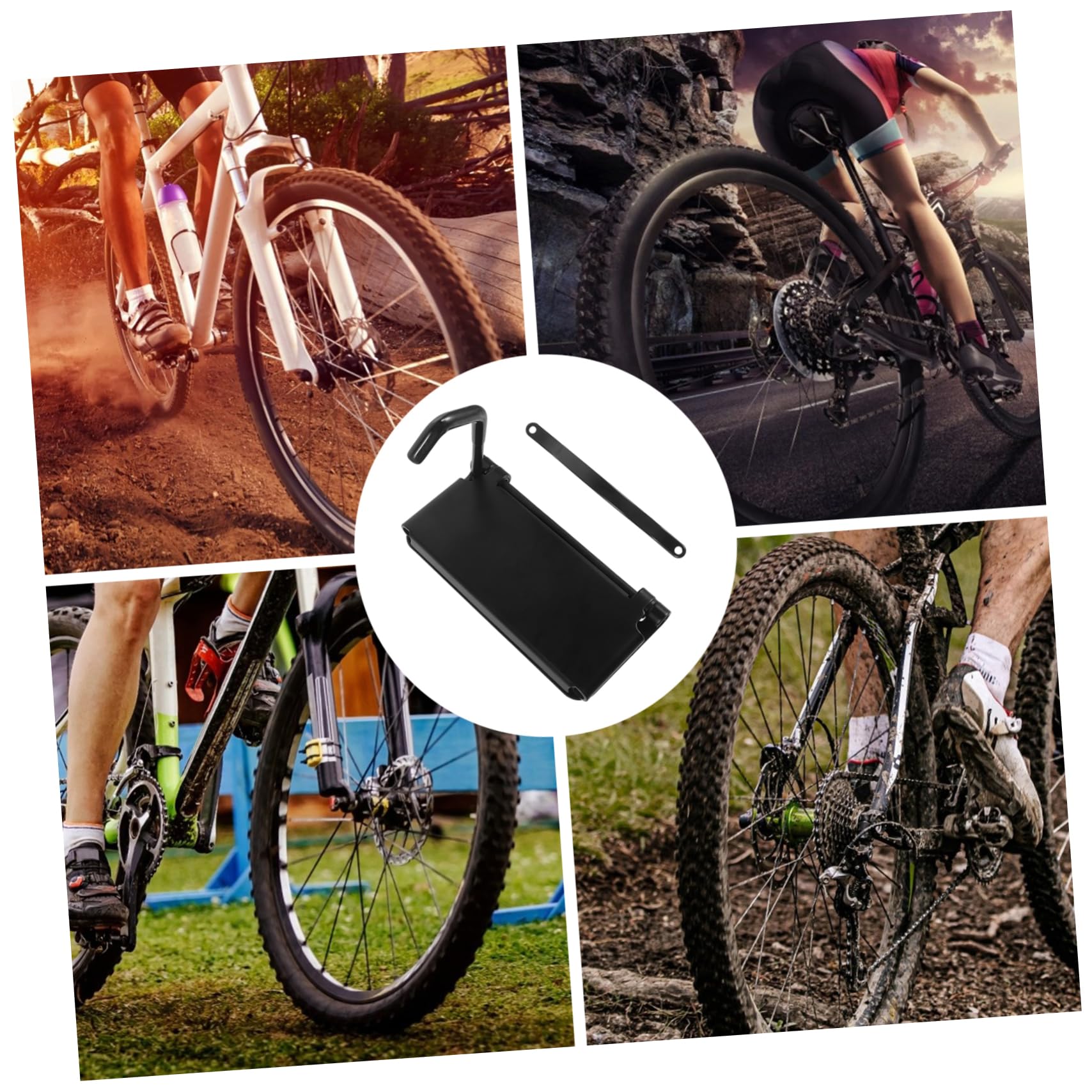 BCOATH Bike Wall Mount Rack - Heavy Duty Garage Bike Hanger for Indoor Bicycle Storage, Space Saving Wall Mounted Bike Hook Organizer (Perfect for Home, Garage, Apartment & Office Bike Storage)