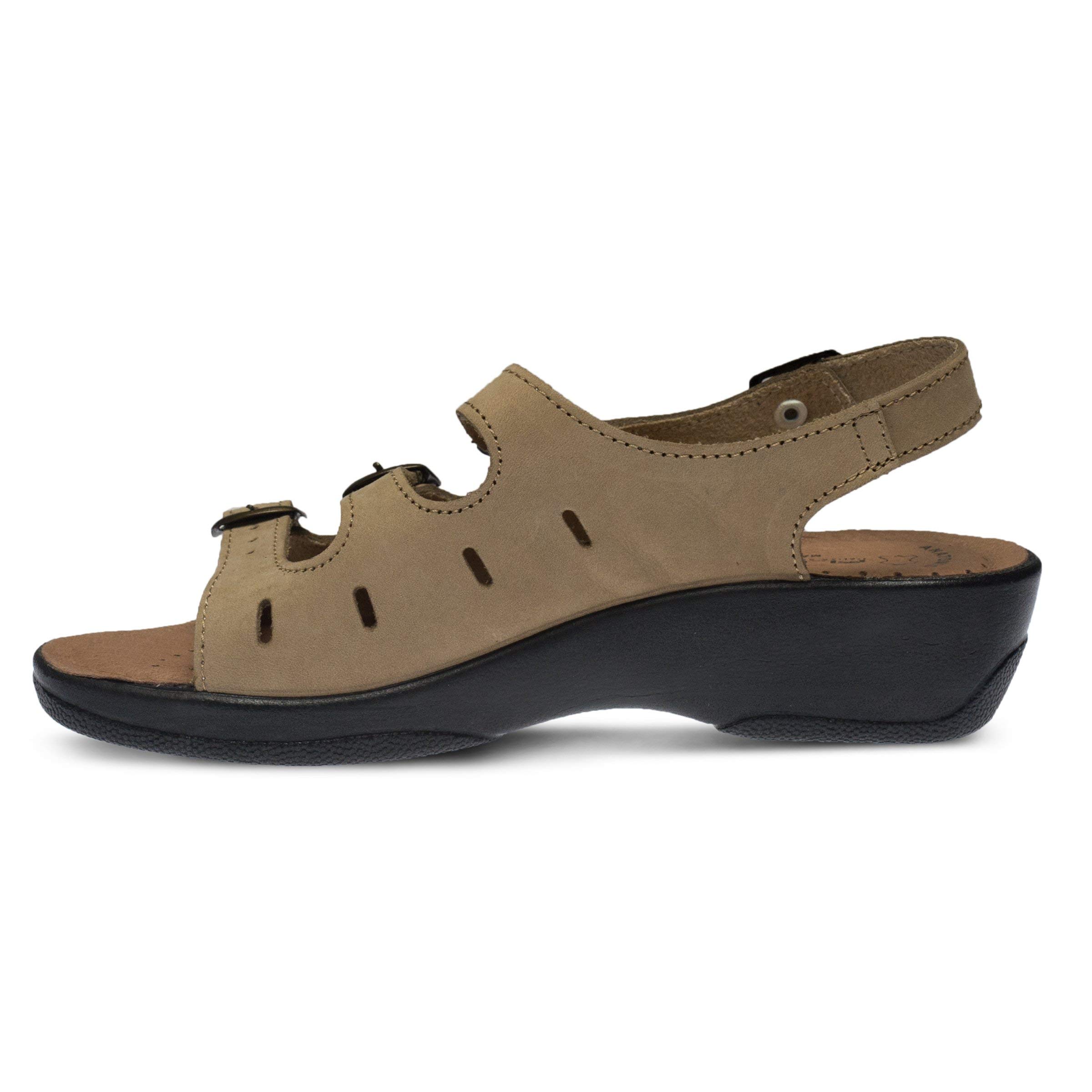 Spring Step Women's Willa Wedge Sandal - Comfortable Summer Casual Shoes with Arch Support | Perfect for Beach, Vacation, and Everyday Wear
