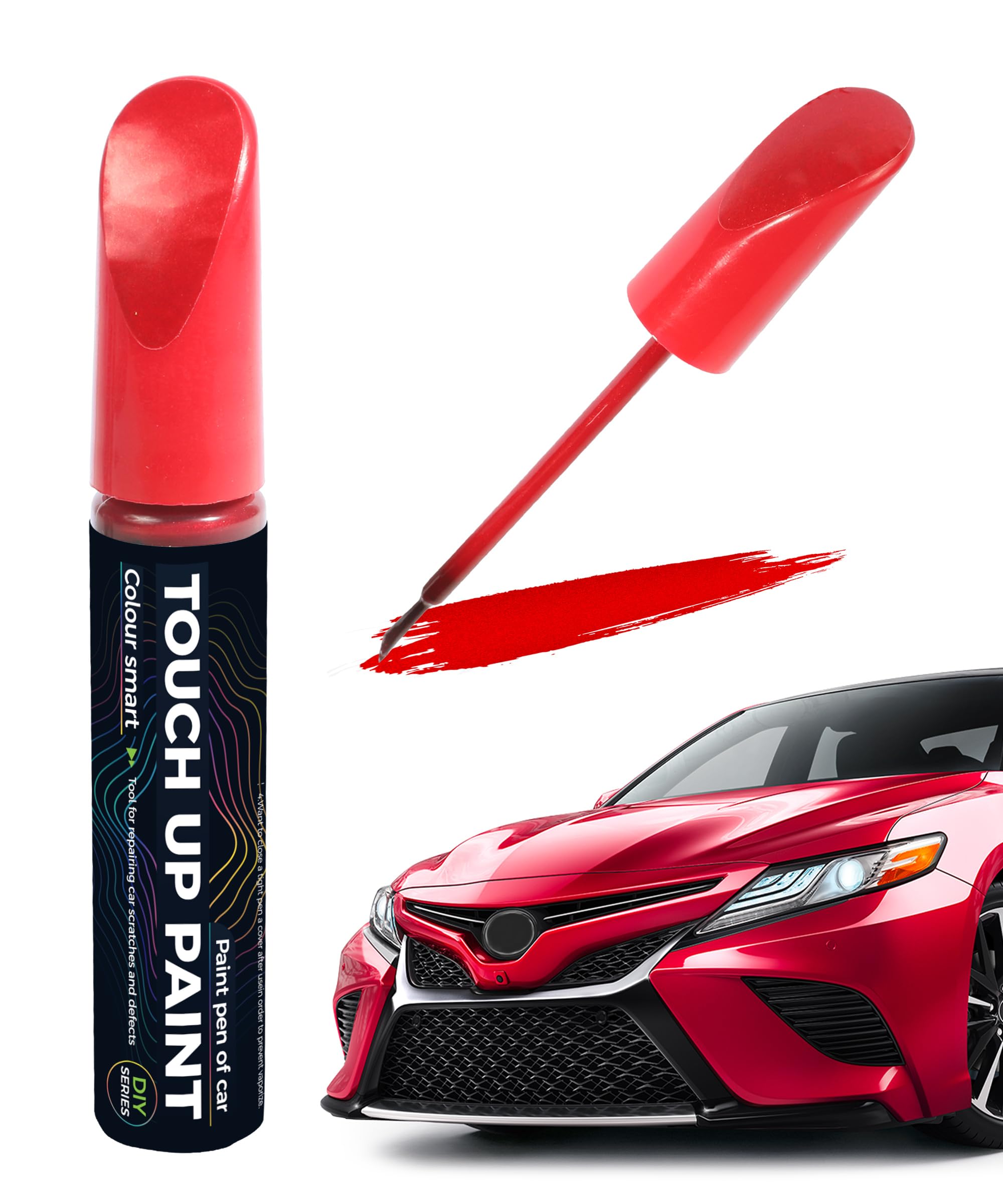 Car Touch Up Paint Pen - Scratch Repair Kit for Automotive Scratches | Red Color Matching Paint | Perfect for DIY Car Scratch Removal & Small Paint Chip Fixes | Ideal for Sedans, SUVs, and Trucks