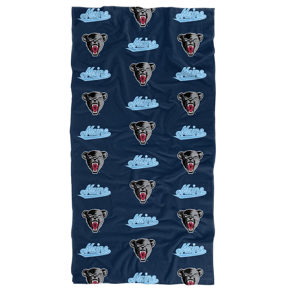 University of Maine Logo Beach Towel & Bath Towel - 30