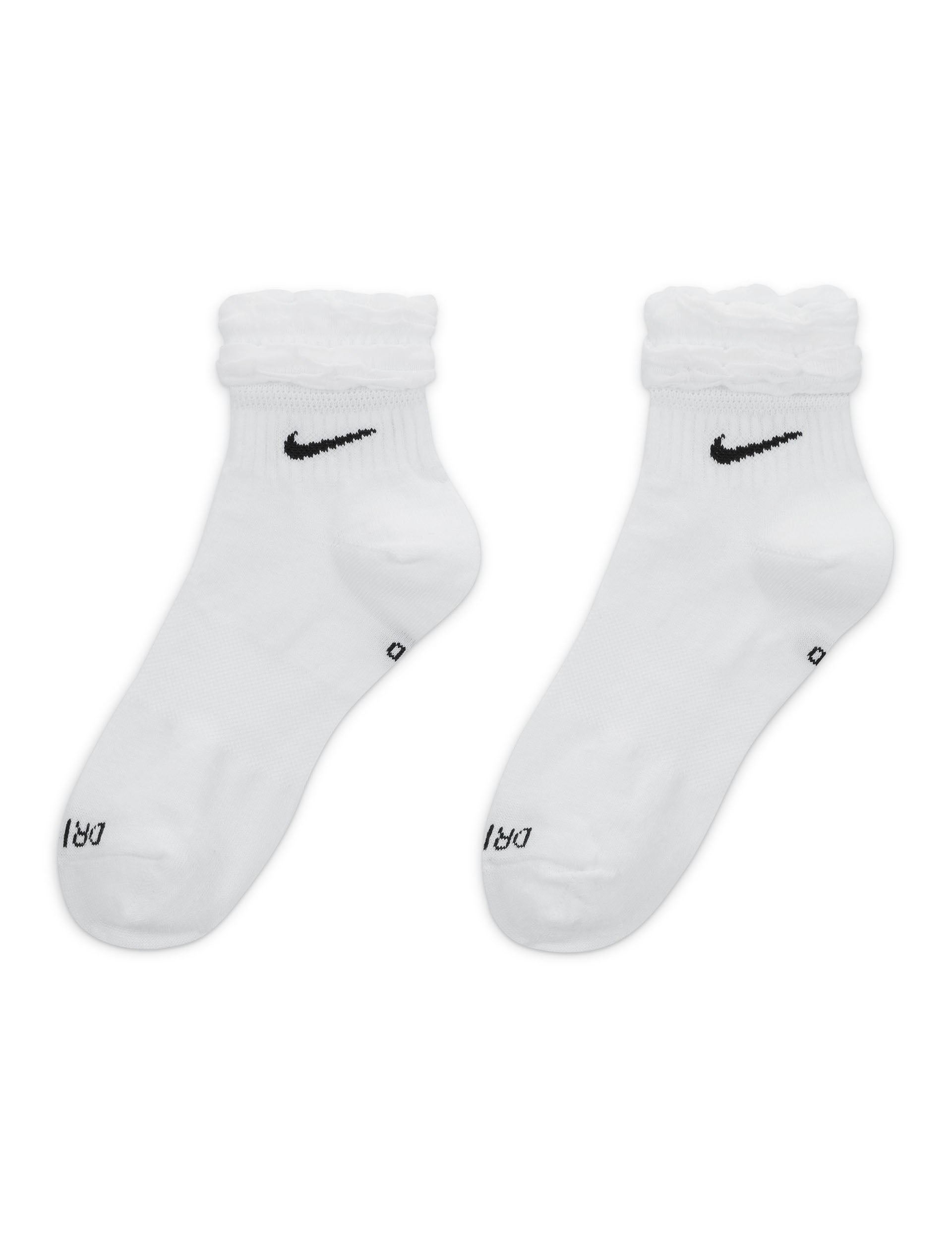 Breathable Everyday Training Ankle Socks for Men & Women - White/Black - Perfect for Running, Gym Workouts & Casual Wear