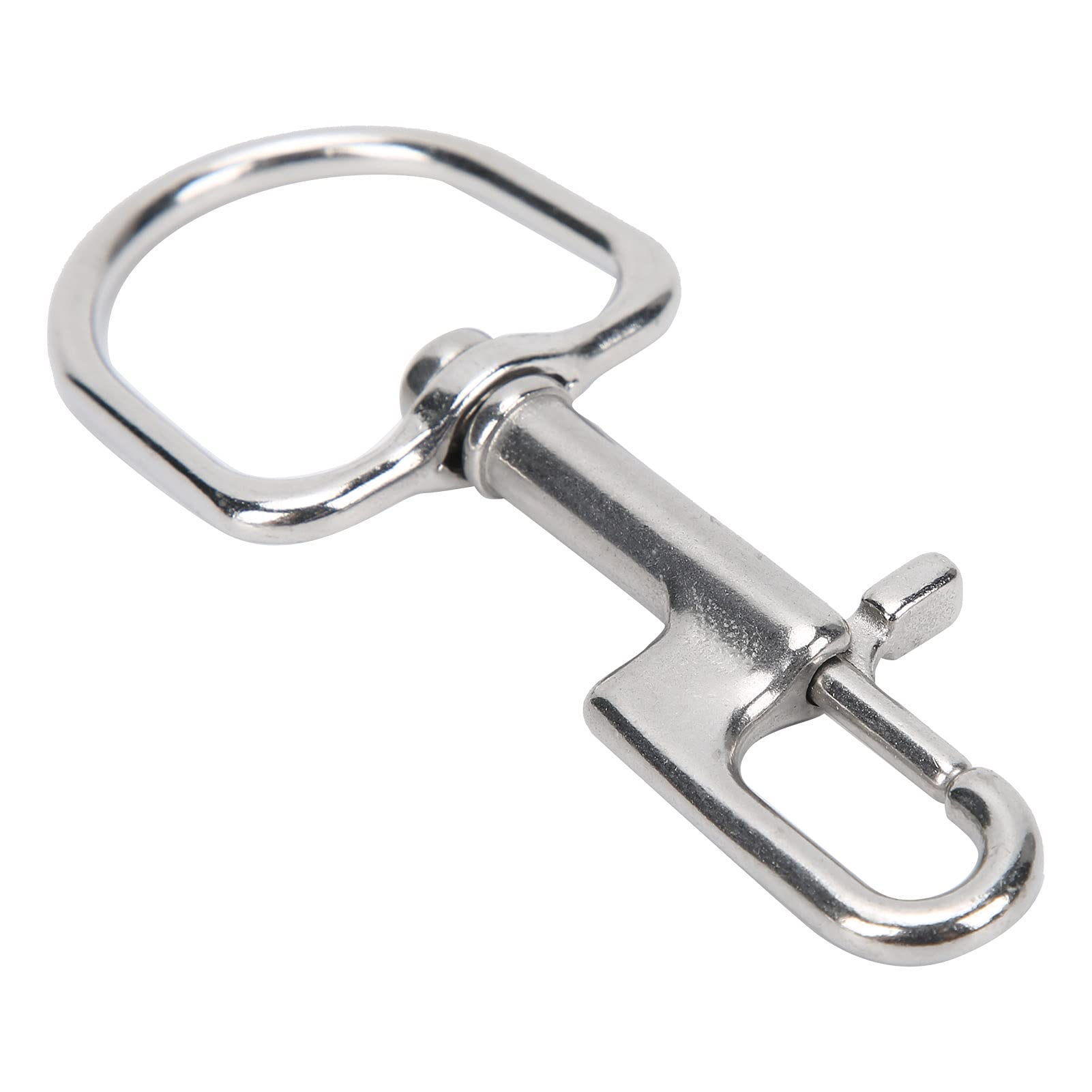 Pwshymi Stainless Steel Diving Snap Clips - Single Eye Bolt Snap Hooks for Scuba Diving, Free Diving, Kayak & Boat Paddle Leash - Corrosion-Resistant Underwater Gear for Dive Equipment & Water Sports Accessories