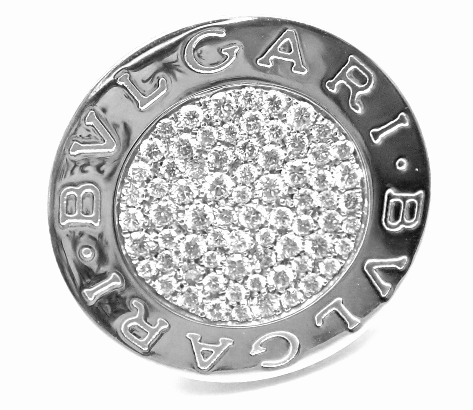 Authentic Bvlgari 18k White Gold Diamond Ring for Women - Luxury Jewelry Gift for Engagement, Wedding & Special Occasions