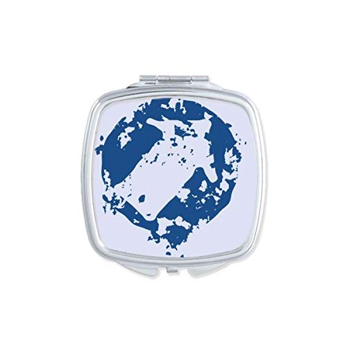DIYthinker Portable Double-Sided Compact Mirror with Arrow Design - Perfect for Travel, Makeup, and Handbag Essentials