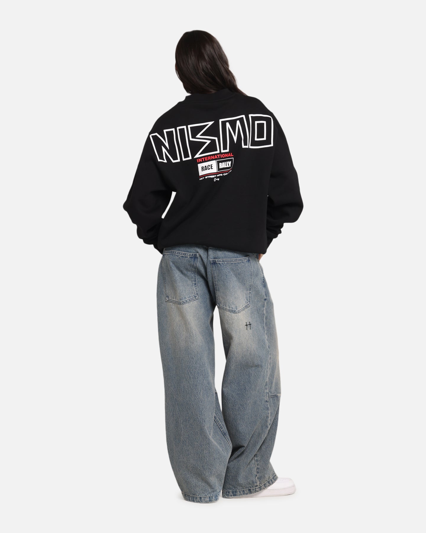Nissan Nismo Classic Crewneck Sweatshirt - Black Vintage Unisex Pullover for Men & Women | Retro Streetwear, Casual Outfit, Car Enthusiast Gift