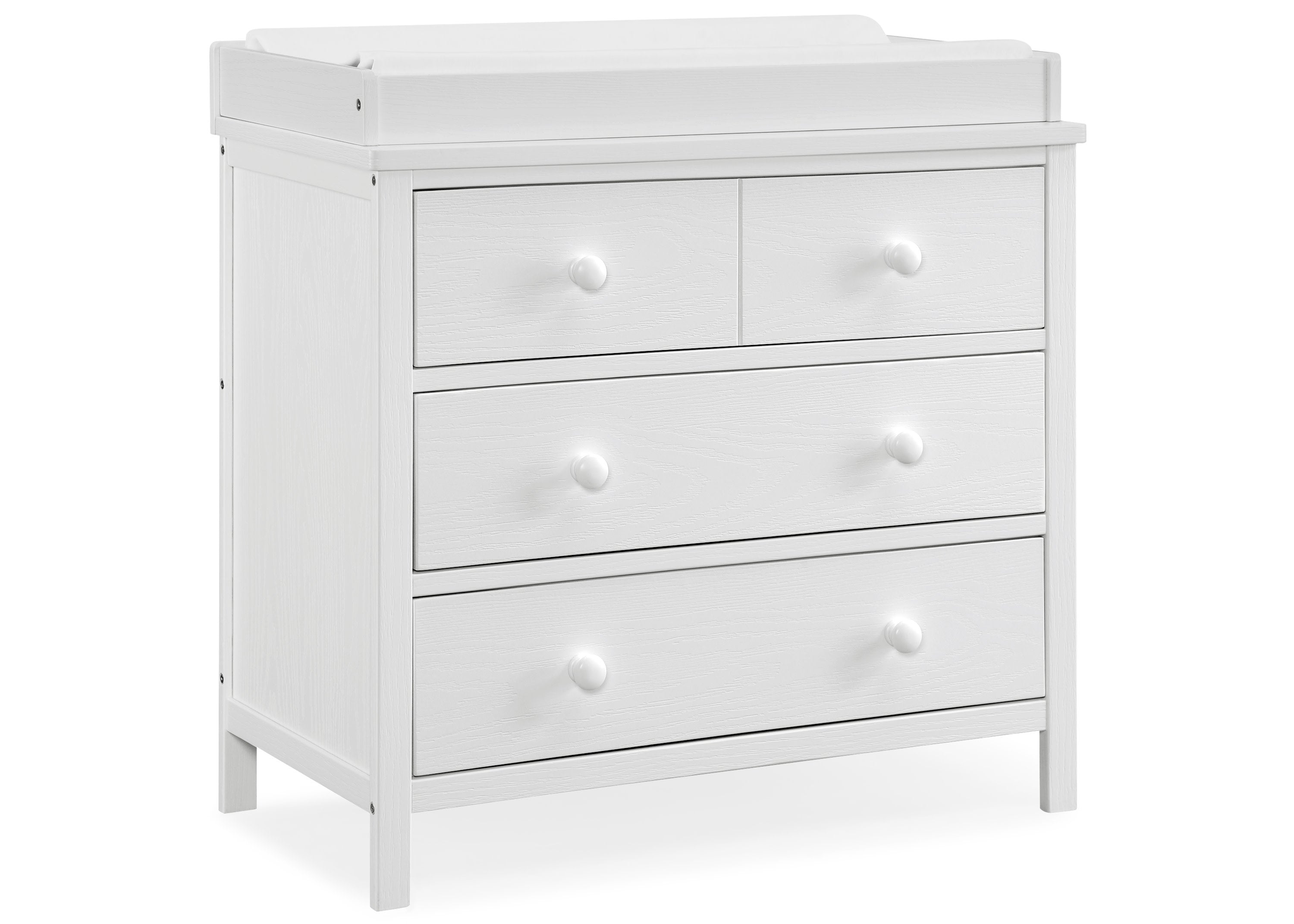 Sweet Beginnings 3 Drawer Dresser - White Nursery Dresser with Soft-Close Drawers for Baby Room Organization | Perfect for Baby Clothes, Diapers & Nursery Storage