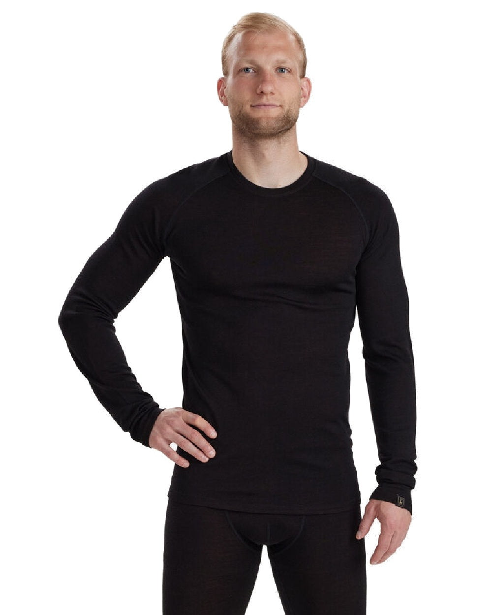 Deerhunter Quinn Merino Wool Undershirt for Men - Soft, Breathable & Odor-Resistant Base Layer for Hiking, Camping & Outdoor Activities