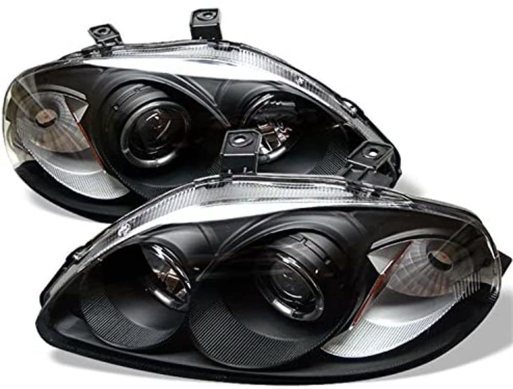 Spyder Auto 5010902 LED Halo Projector Headlights - Black/Clear - High-Performance Lighting for Night Driving & Off-Road Vehicles