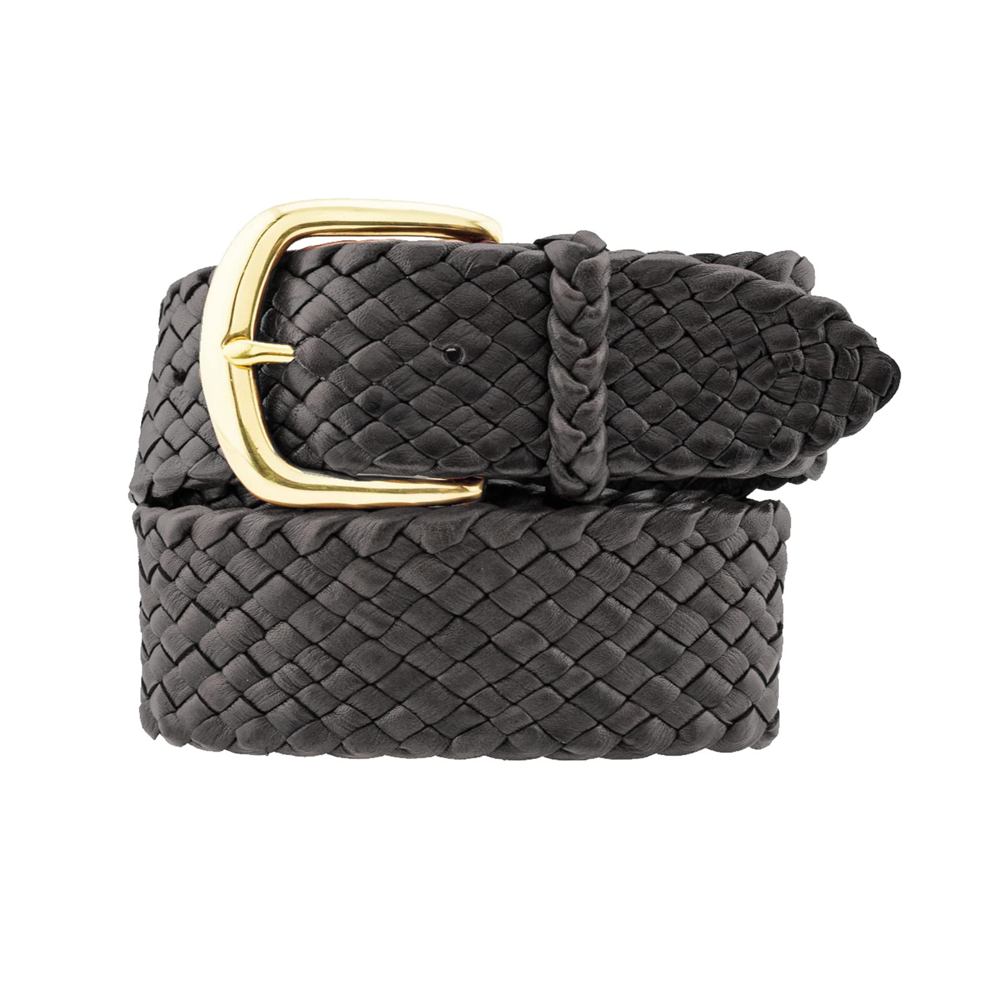 Hand Braided Kangaroo Leather Belt - Jumbuck - 1.5 Inch Wide - Durable Alloy Buckle - Stylish Western Fashion Accessory for Men & Women - Perfect for Cowboy Boots, Jeans and Casual Outfits