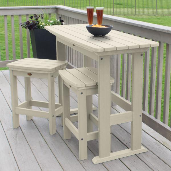 Lehigh 3-Piece Counter Height Balcony Set - Outdoor Patio Furniture for Small Spaces, Bistro Dining, and Apartment Living