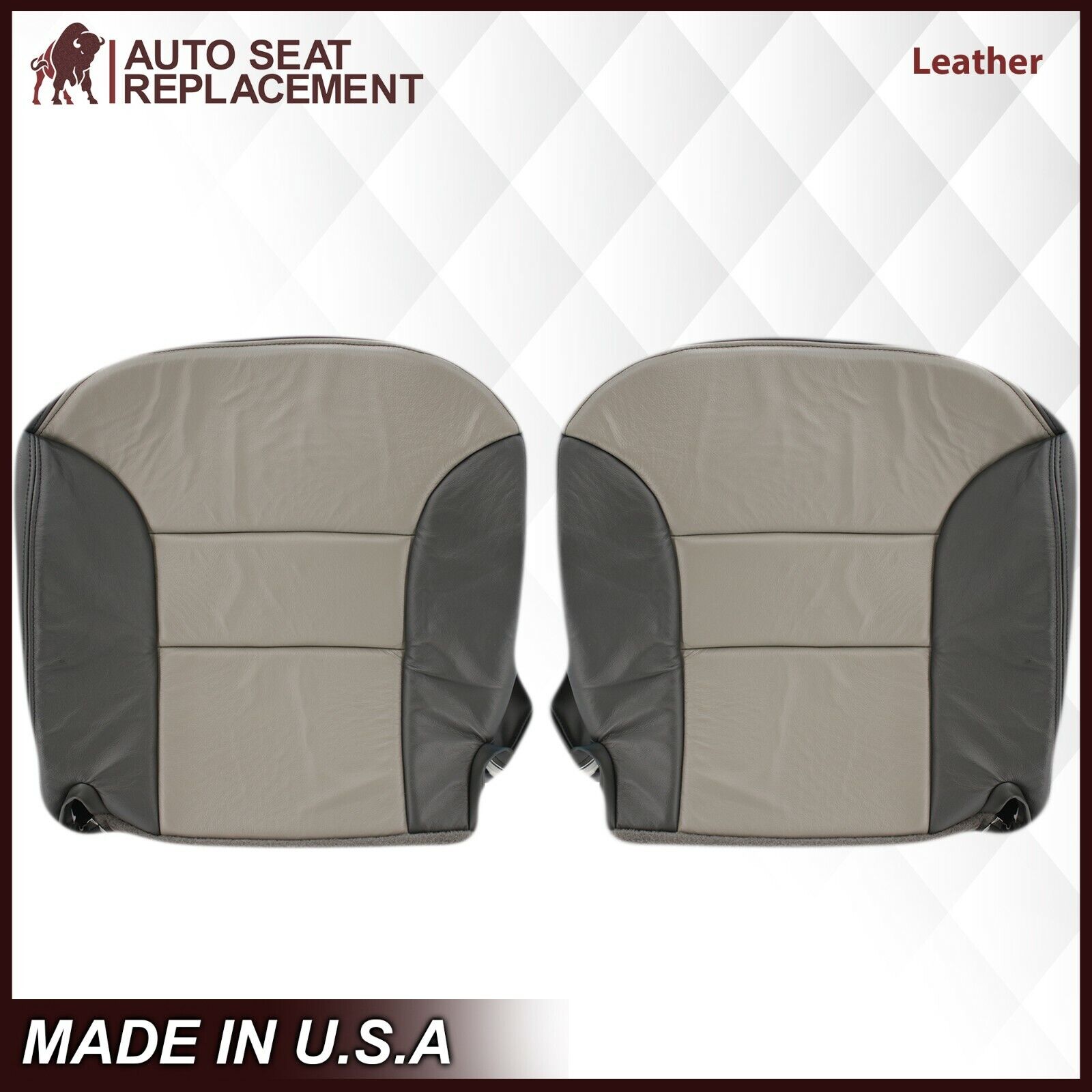 1999-2000 Chevy Tahoe Z71 Limited Custom Fit 2-Tone Gray Sport Seat Covers - Premium Protection & Style Upgrade for Off-Road Adventures & Daily Driving