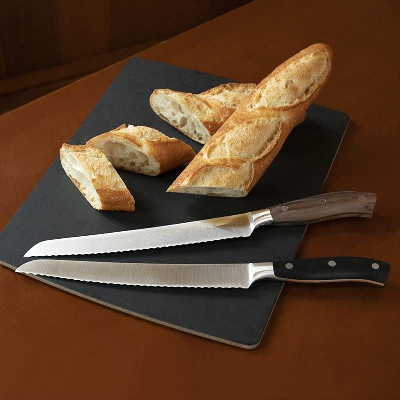 Victorinox Kitchen Grande Maitre 9-Inch Bread Knife with Ergonomic POM Handles - High-Quality Forged Steel Blade - Perfect for Slicing Bread, Pastries & More - Includes Gift Box (Model 7.7433.23G) - Ideal for Home Bakers, Professional Chefs & Culinary Enthusiasts