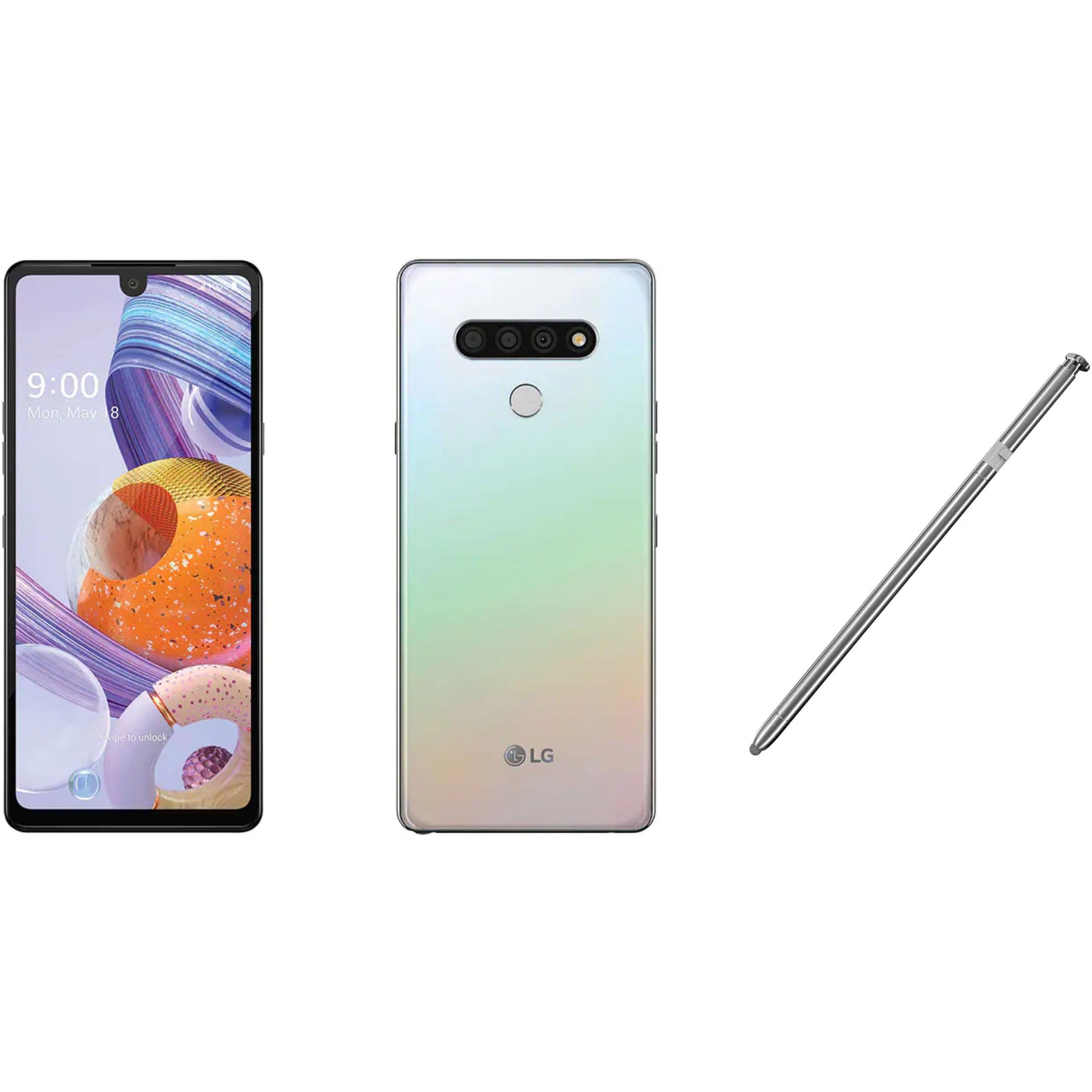 LG Stylo 6 64GB Unlocked Smartphone - White (T-Mobile GSM Compatible) for Business, Travel & Everyday Use