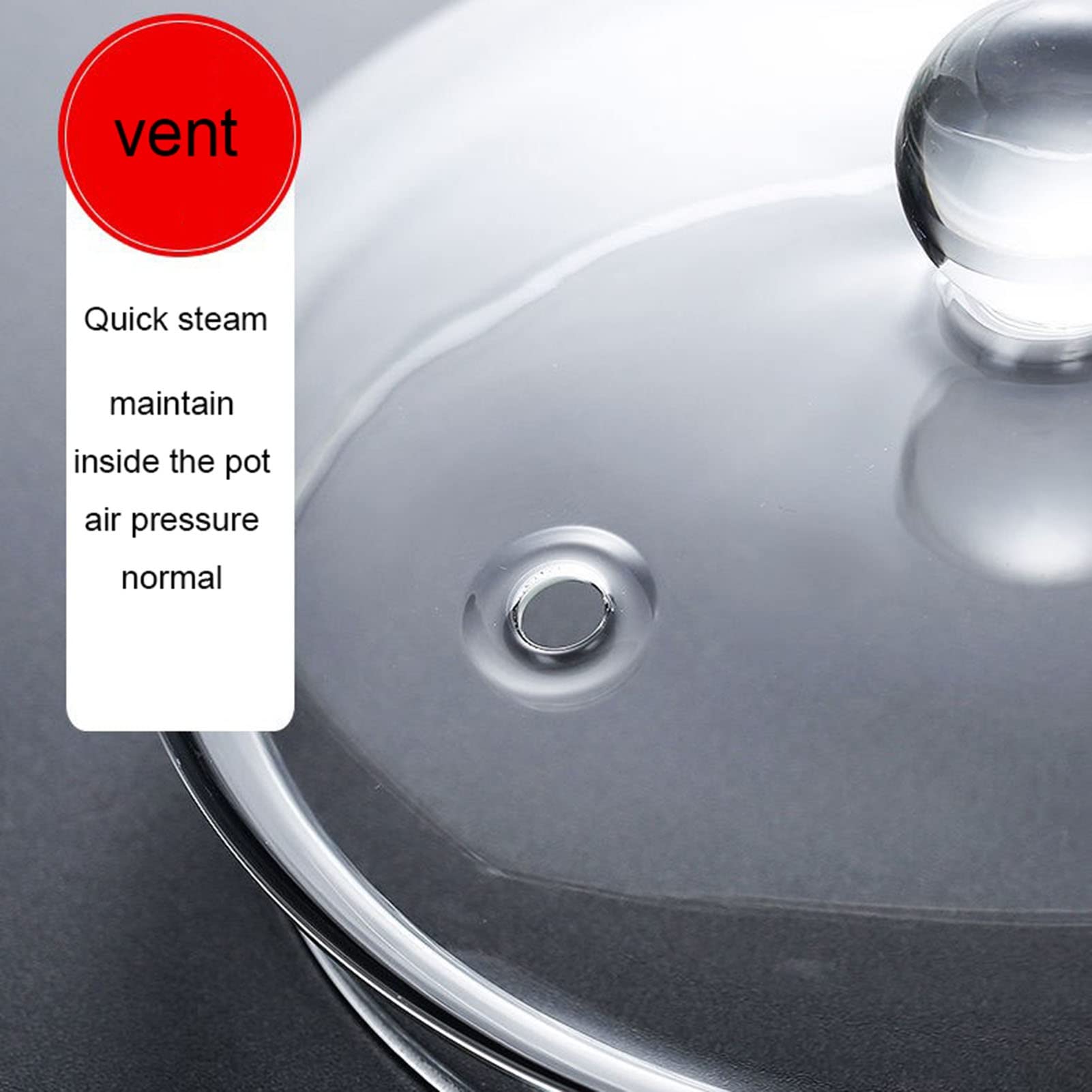 Heat-Resistant Glass Saucepan - 1300ML Clear Stewpot for Salad & Noodle Soup