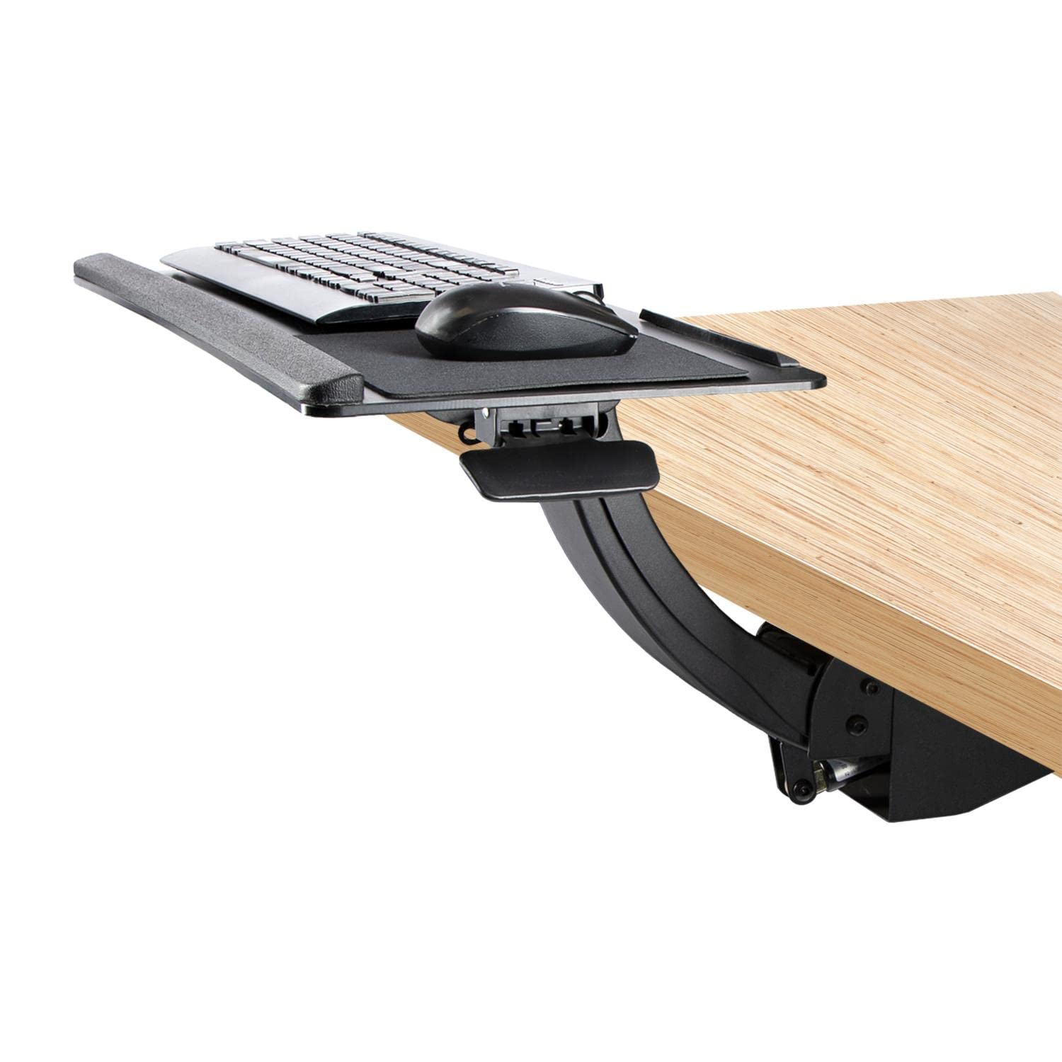 StarTech.com Under Desk Keyboard Tray - Full Motion & Height Adjustable Ergonomic Keyboard and Mouse Platform (10