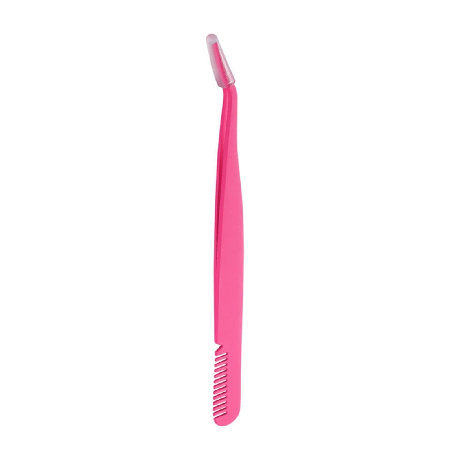Professional Hair Removal & Eyelash Tweezers - Stainless Steel False Eyelash Applicator, Eyelash Extension Curler & Makeup Tool (Black) - Perfect for Eyebrow Shaping, Lash Application & Beauty Routine