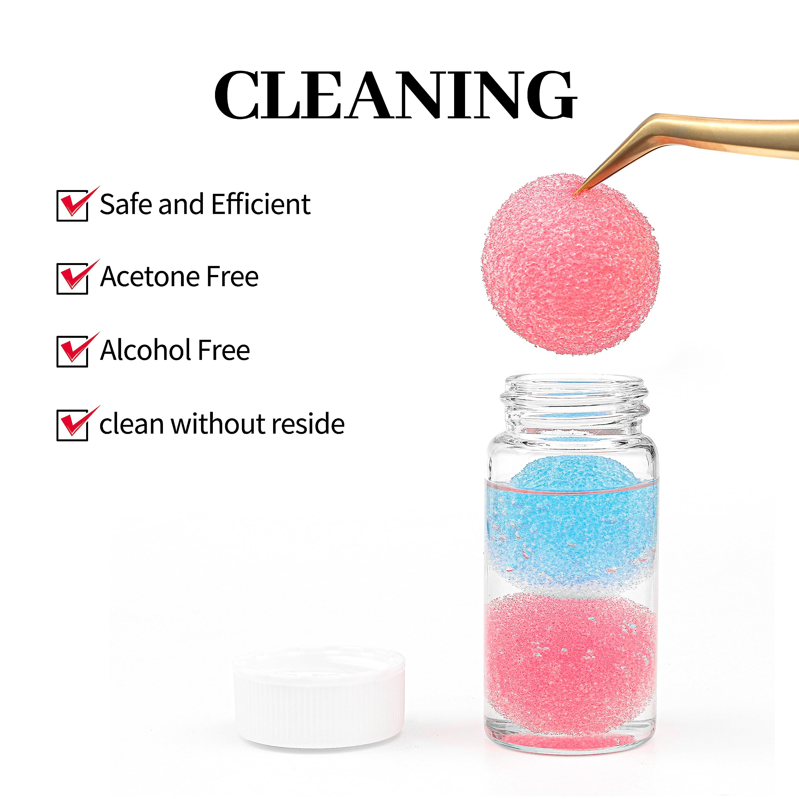 30ml Eyelash Extension Glue Remover & Tweezers Cleaner - Professional Lash Tool Cleaning Solution for Salon & Home Use - Perfect for Eyelash Technicians & DIY Beauty