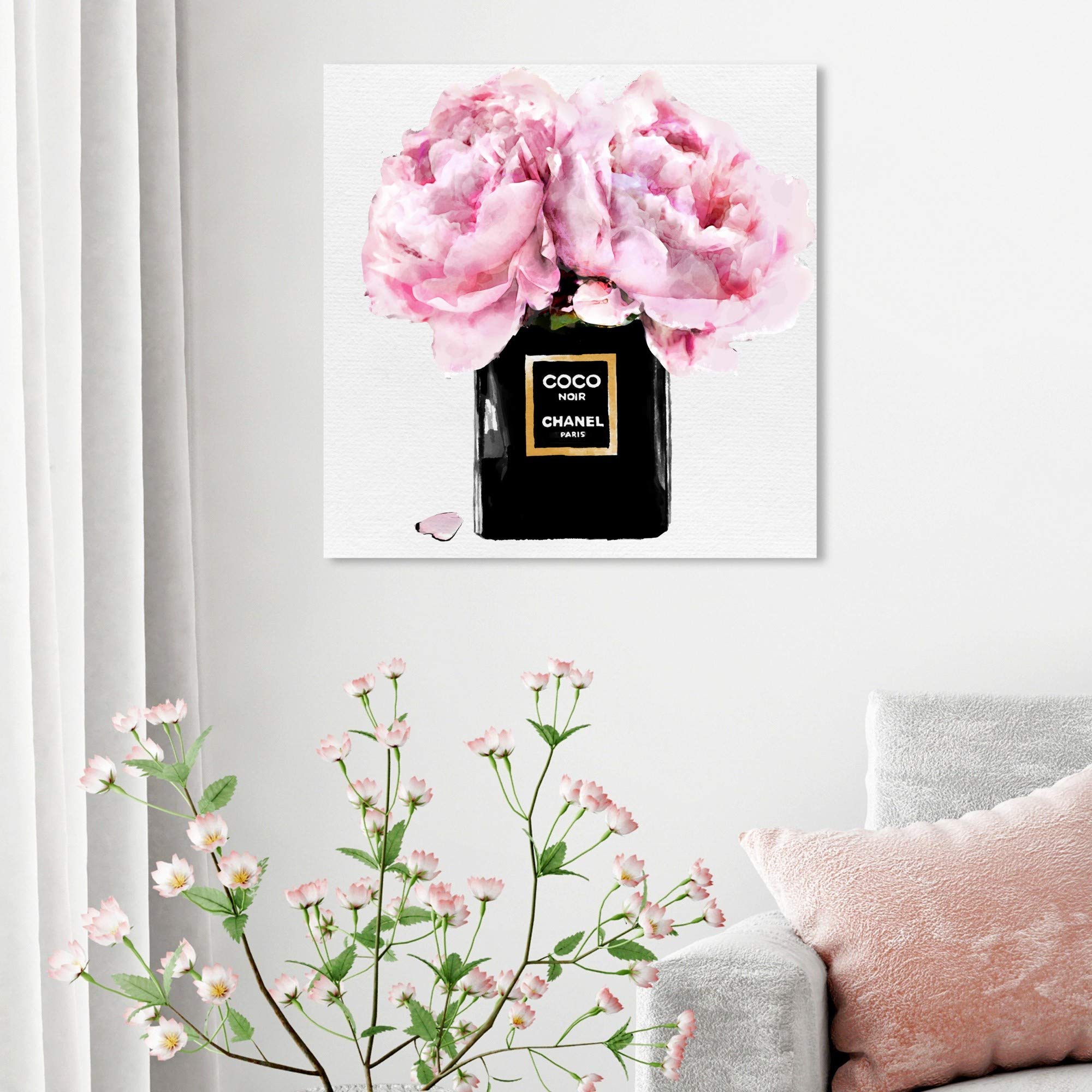 Oliver Gal Artist Co. 'Dawn Bouquet Spring' Fashion Wall Art Canvas Prints - Elegant Floral Home Decor for Living Room, Bedroom & Office
