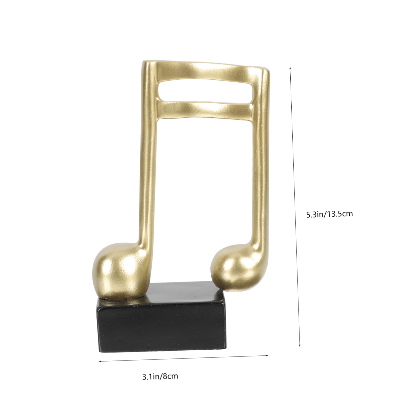 FOYTOKI Music Trophy Award - Piano Themed Office Decor, Music Note Trophy for Musicians, Teachers, Students - Synthetic Resin Desk Decor for Office, Studio, Classroom Gift