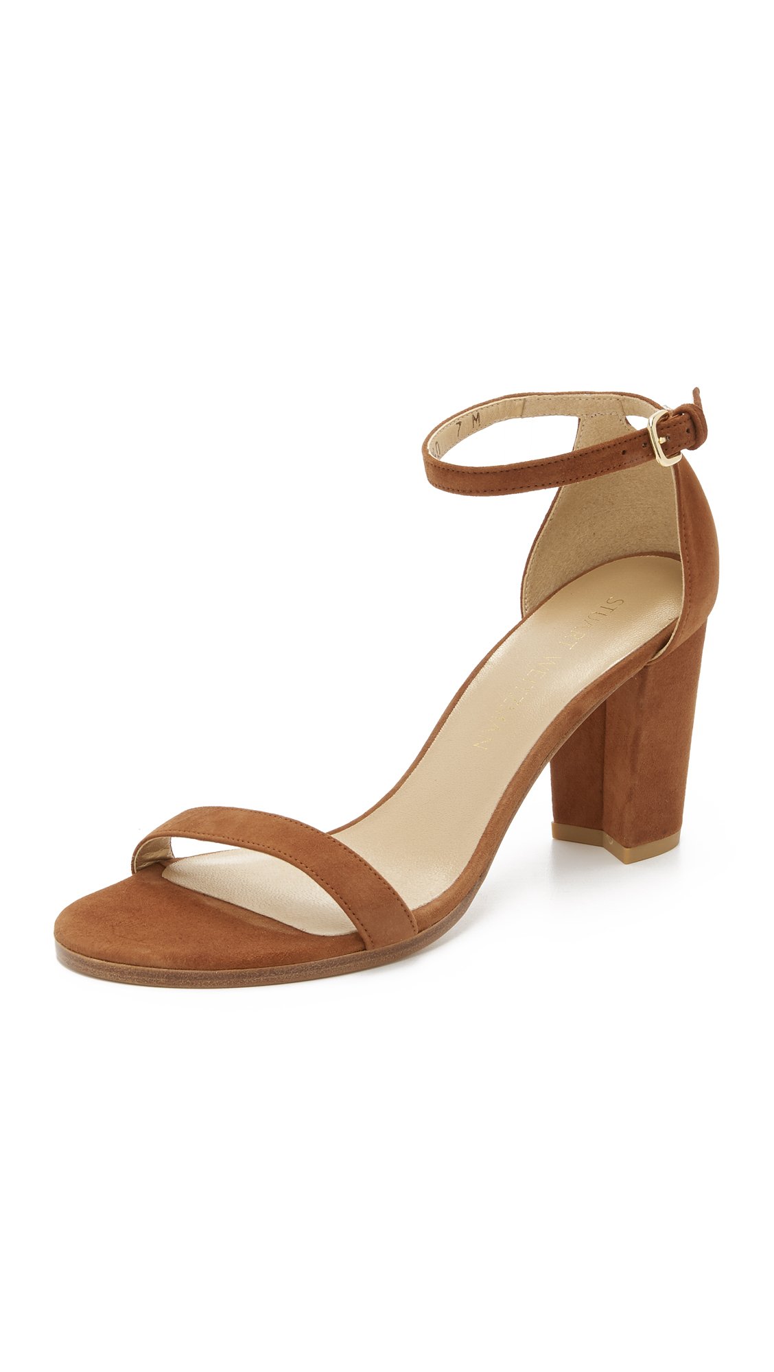 Stuart Weitzman Women's Nearlynude Sandals - Nude Heels for Women, Comfortable Dress Sandals for Weddings, Parties & Office Wear