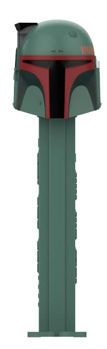 Star Wars Boba Fett PEZ Candy Dispenser with Refills - Collectible Boba Fett Head Pez Dispenser for Star Wars Fans | Perfect for Birthday Party Favors, Grab Bags, Halloween Treats and Star Wars Themed Events