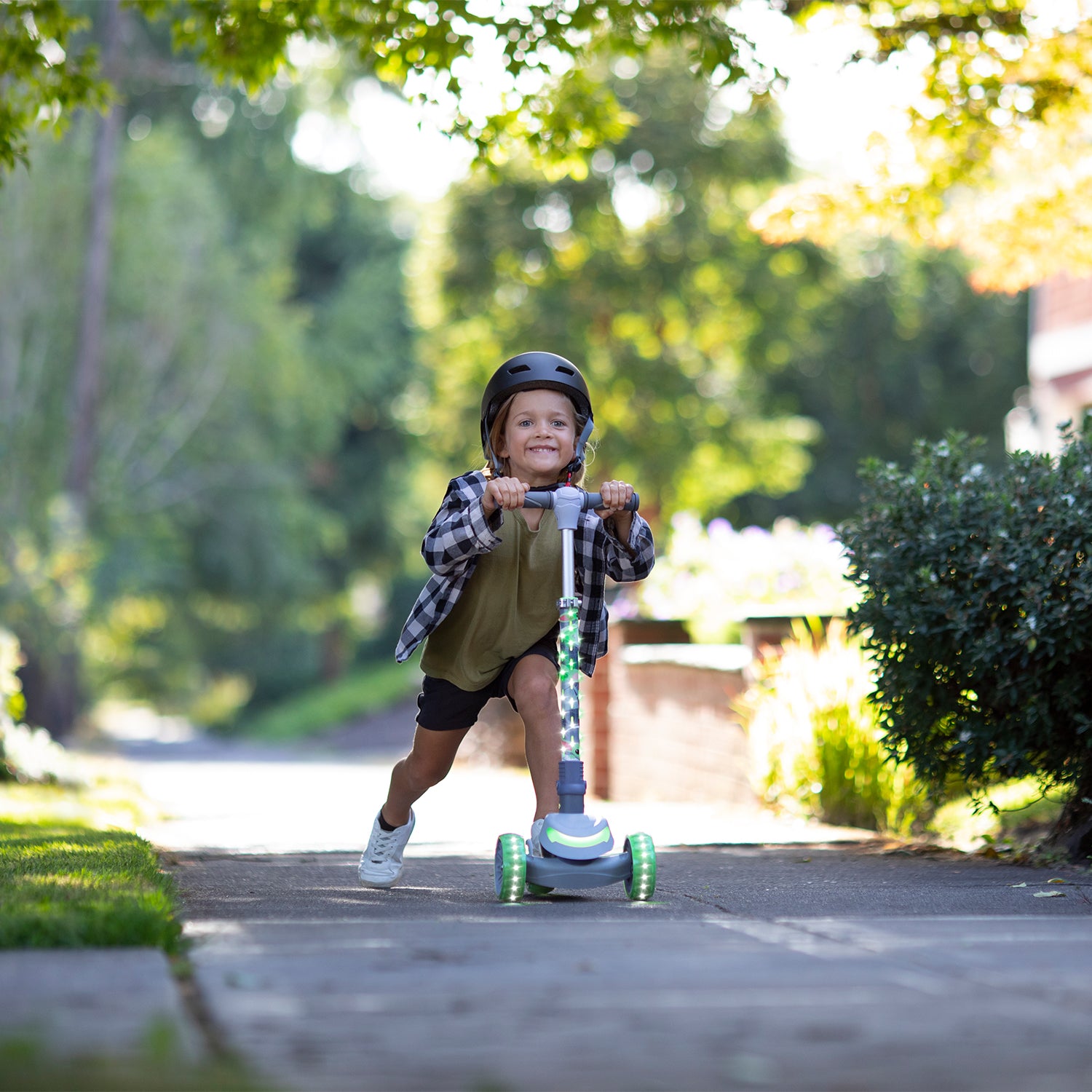 Disney Grogu™ 3-Wheel Kick Scooter for Kids Ages 5-12 - Lightweight & Adjustable Height - Perfect for Outdoor Play, Park Rides & Neighborhood Fun