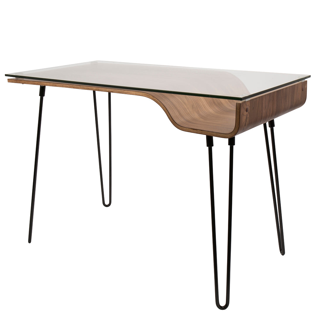 Avery Desk - Modern Home Office Desk with Storage, Ergonomic Design for Work & Study - Perfect for Small Spaces, Apartments & Dorm Rooms