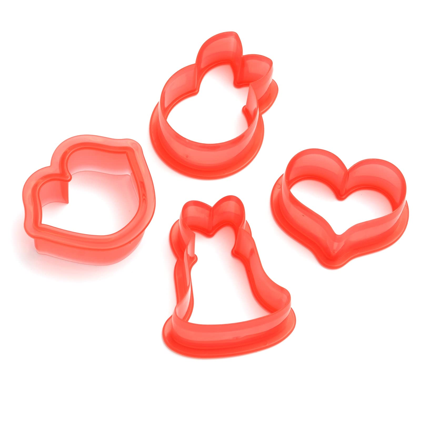 Sweet Sugarbelle SB Mini Romantic Heart Cookie Cutter Set - Perfect for Valentine's Day, Wedding Favors, and DIY Baking Decorations