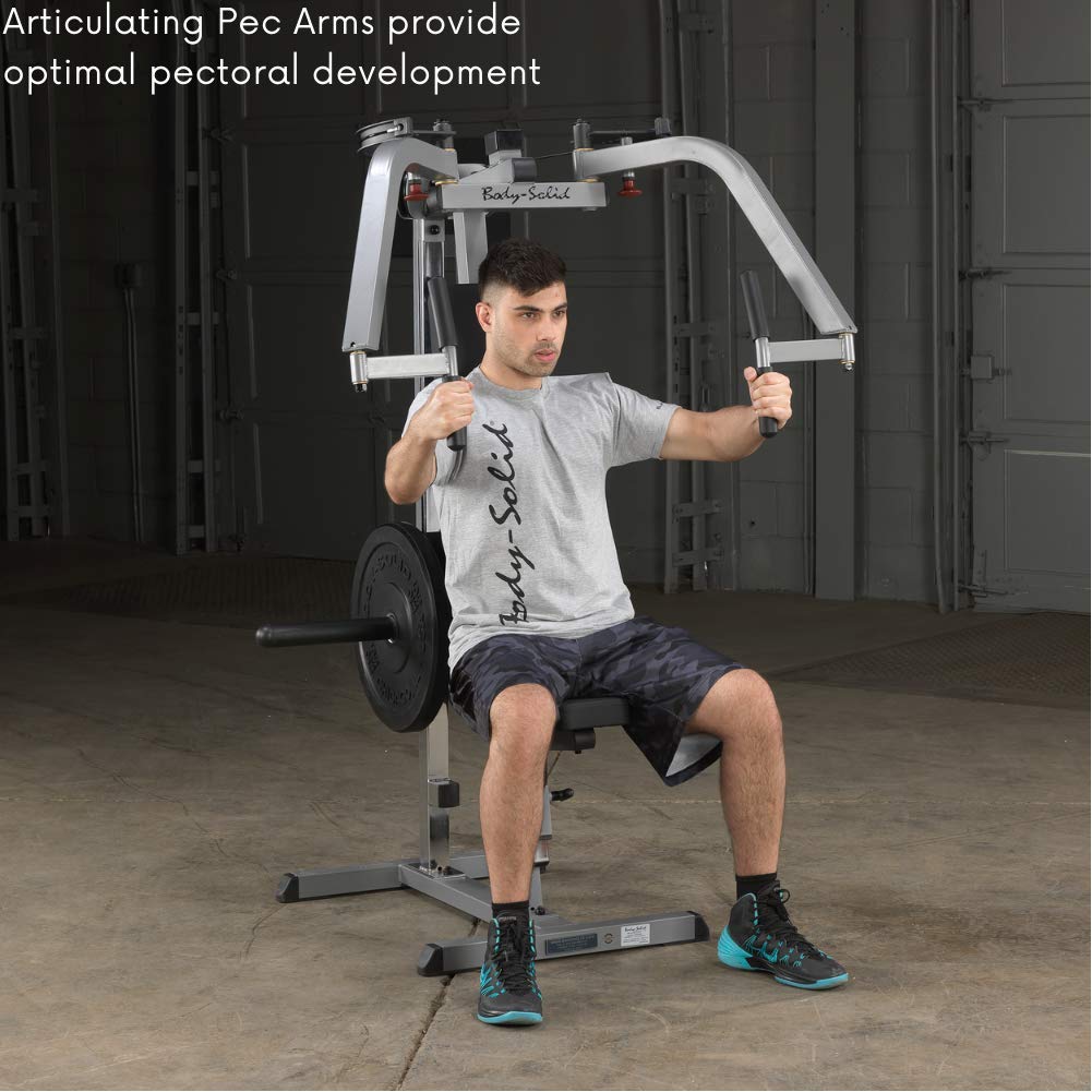 Body-Solid Pec Deck Machine - Chest & Shoulder Strength Training Equipment for Home & Gym Use | Perfect for Muscle Building & Fitness Workouts