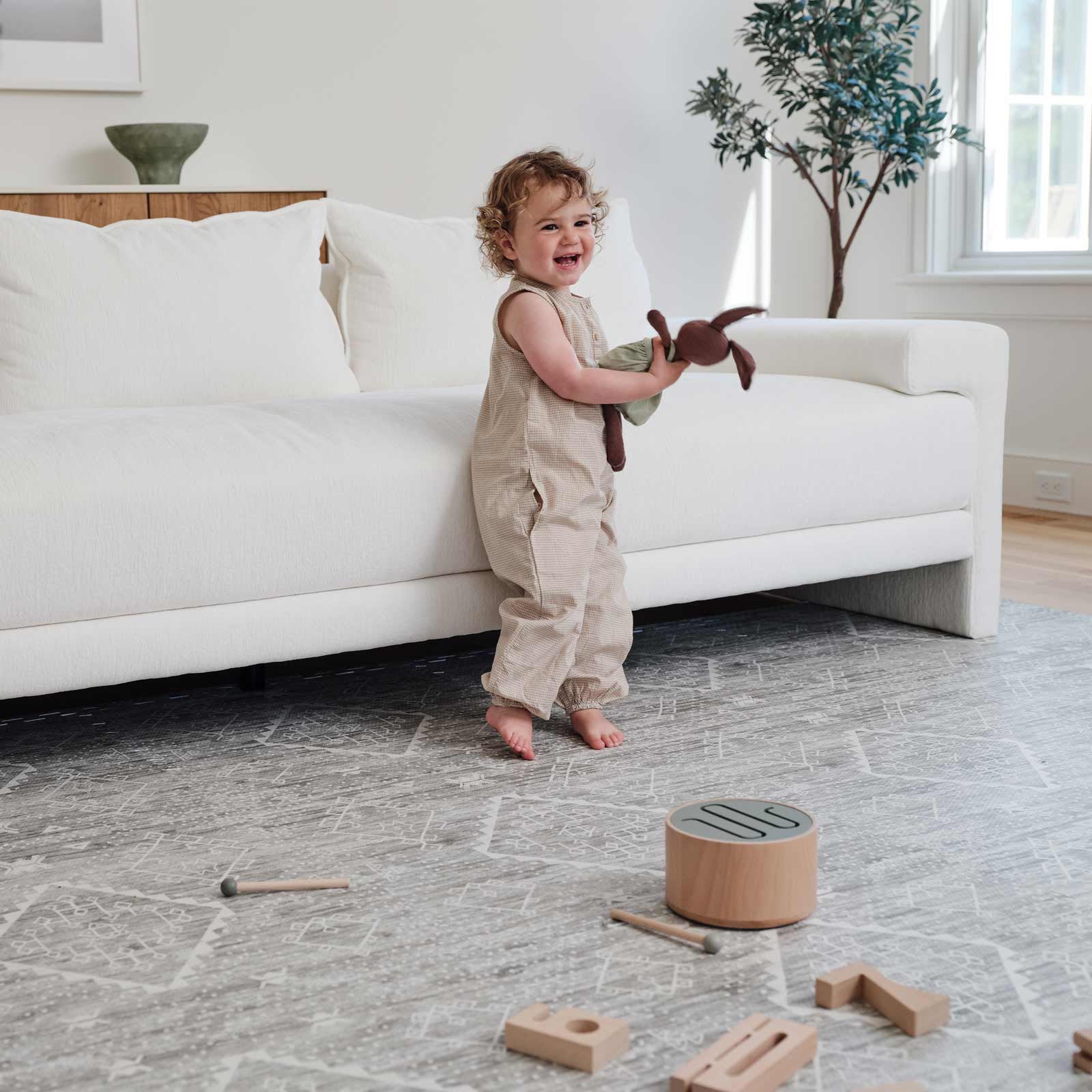 Little Nomad Play Mat | Ula - Non-Toxic Baby Play Mat for Crawling & Tummy Time | Soft & Safe Floor Mat for Nursery, Living Room & Daycare
