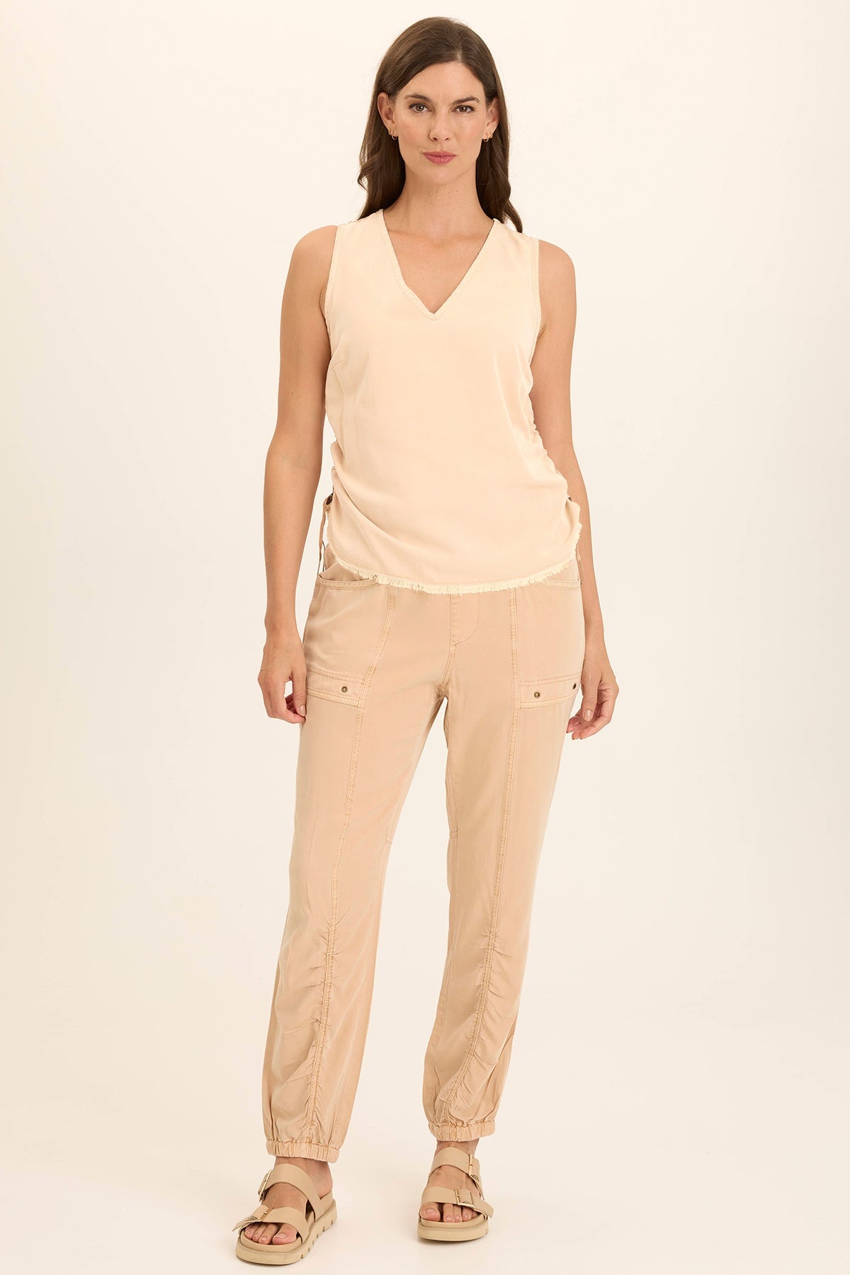 Squire Twill Banded Hem Casual Pants for Men - Comfortable & Stylish Relaxed Fit Trousers - Perfect for Work, Travel & Everyday Wear
