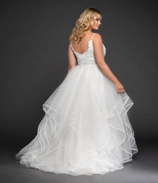 Hayley Paige Pepper Blush Wedding Dress - Size 18 for Plus Size Brides | Perfect for Beach, Garden & Romantic Outdoor Weddings