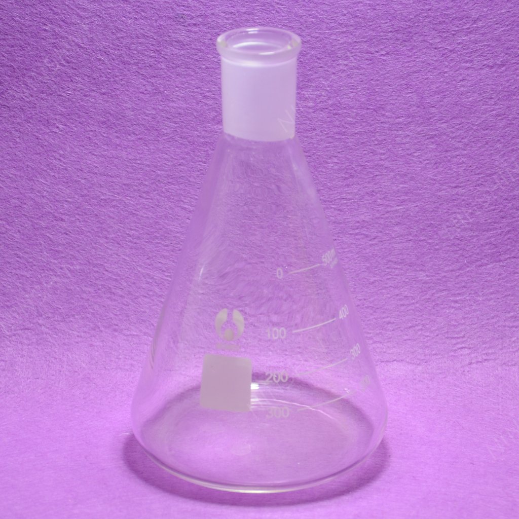 500ml Glass Filtration Set with Erlenmeyer Flask, 3# Filter Funnel & Vacuum Pump - Lab Equipment for Chemistry Experiments, Distillation & Scientific Research