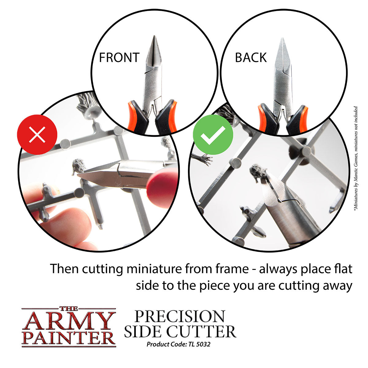 Precision Side Cutter - Professional Wire Cutting Pliers for Electronics, Jewelry & DIY Projects | High-Quality Flush Cutters for Clean Cuts | Perfect for Crafting, Model Building & Electrical Work