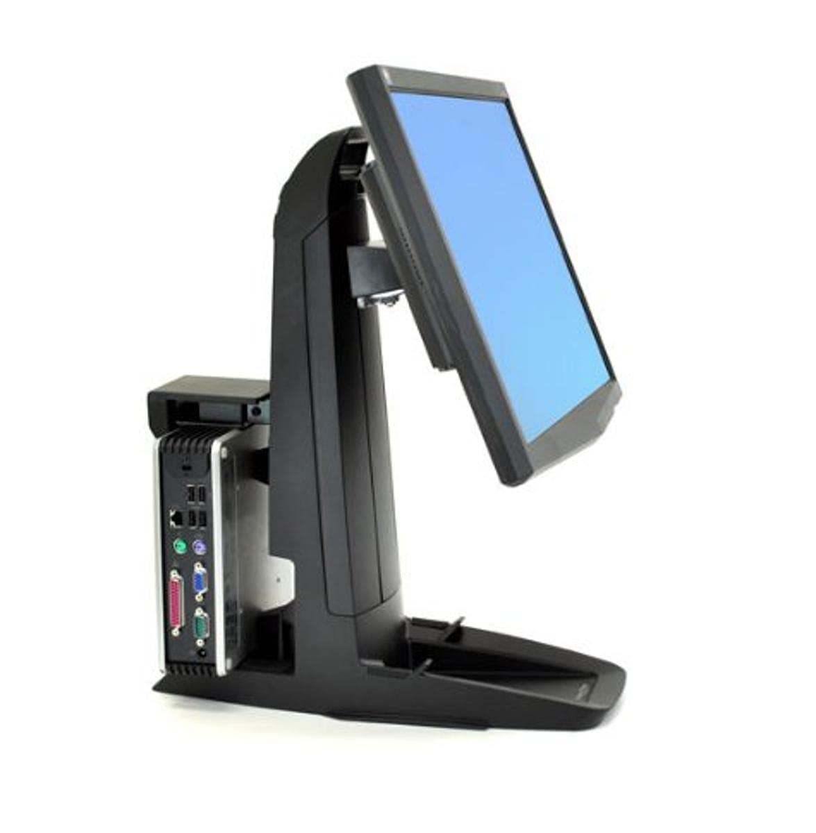 Neo-Flex All-in-One Adjustable LCD Monitor Stand with Secure Clamp for Small Form Factor (SFF) Systems - Perfect for Home Office, Gaming Setup & Workspace Ergonomics