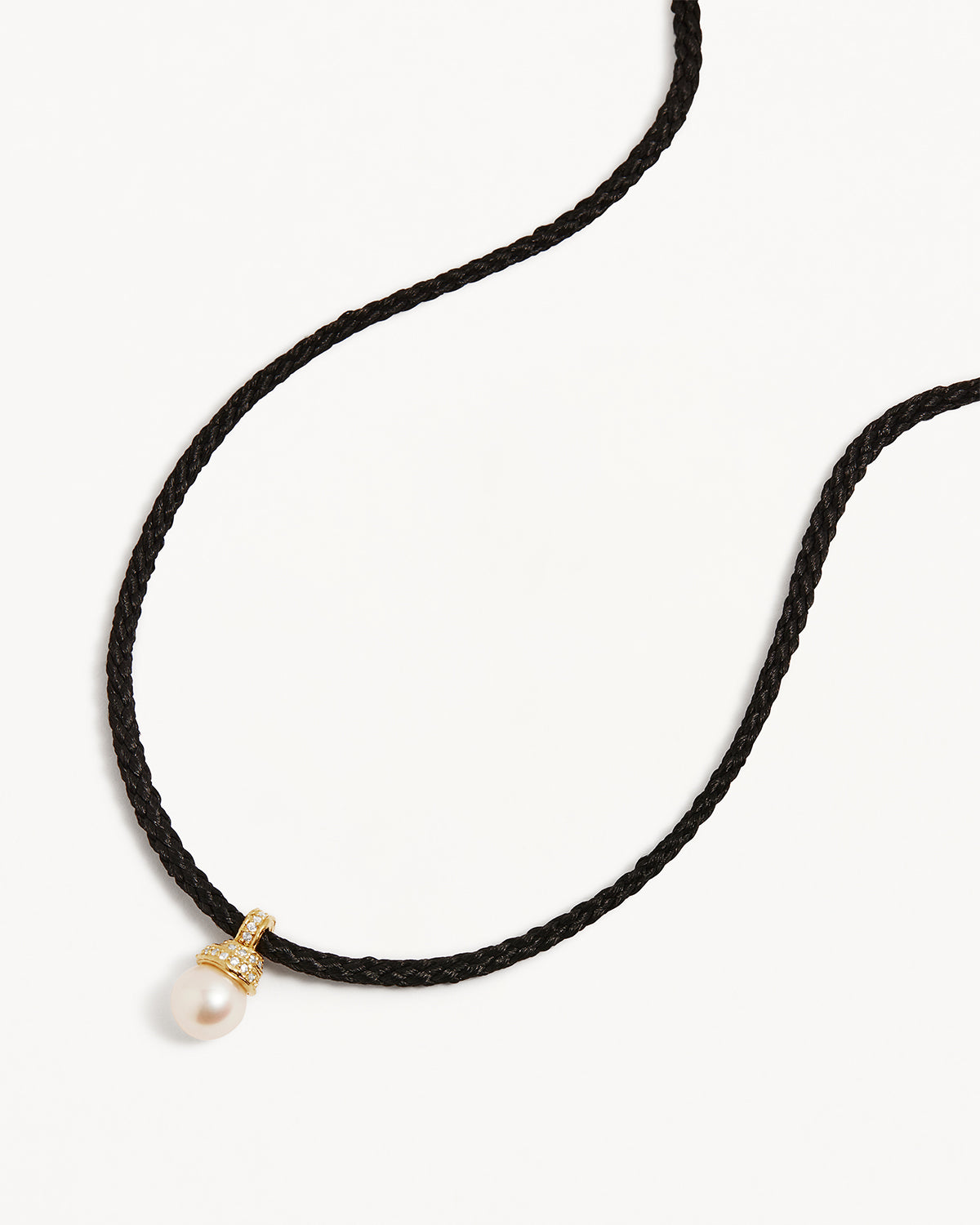 18K Gold Vermeil Whispers of Tranquility Pearl Cord Choker Necklace - Elegant Pearl Jewelry for Women, Perfect for Weddings, Parties & Special Occasions
