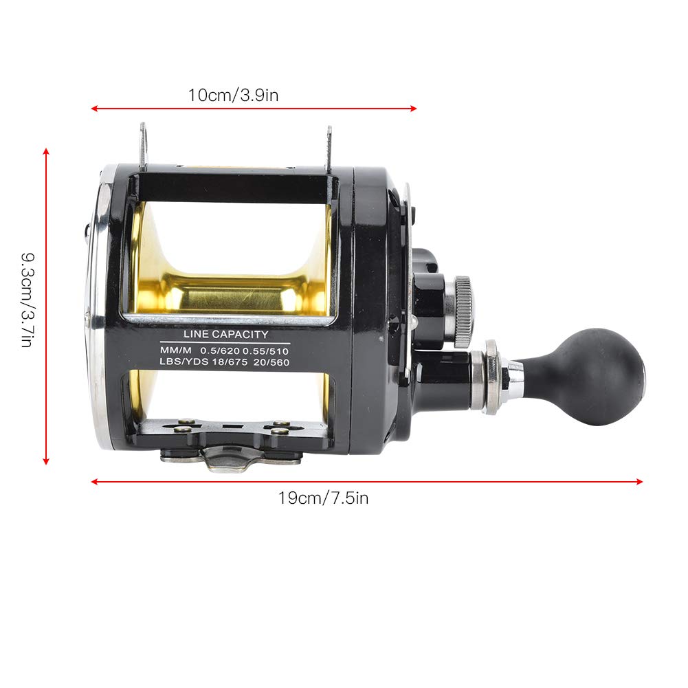 **Saltwater Fishing Reel - Heavy Duty Conventional Jigging Reel for Deep Sea Fishing | Saltwater Trolling, Offshore Angling & Big Game Fishing**