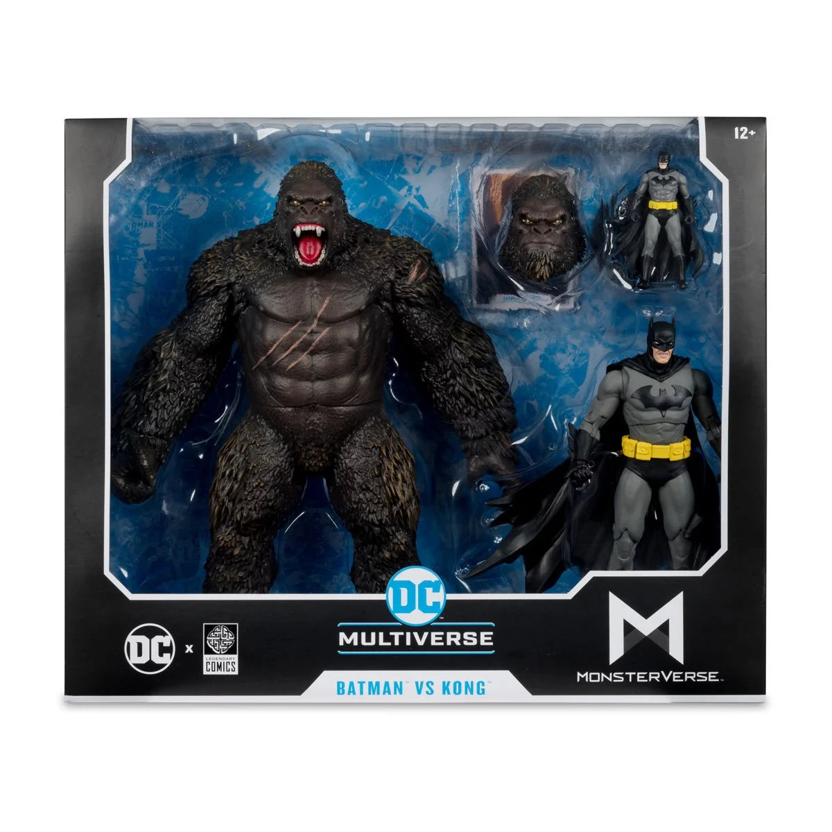 Batman vs. Kong & Justice League vs. Godzilla DC Multiverse Action Figure 2-Pack Set - Collectible Superhero & Monster Figures for Display, Gifts & Battle Scenes