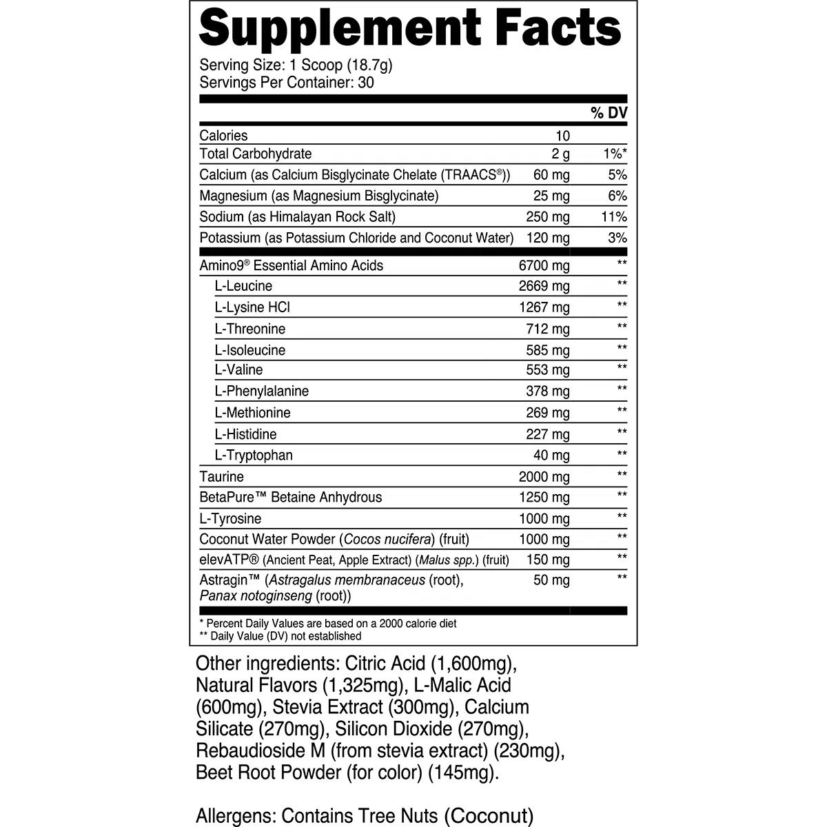 Transparent Labs Intra EAA - Essential Amino Acid Supplement for Muscle Recovery & Growth | Pre & Post Workout Drink for Athletes & Fitness Enthusiasts
