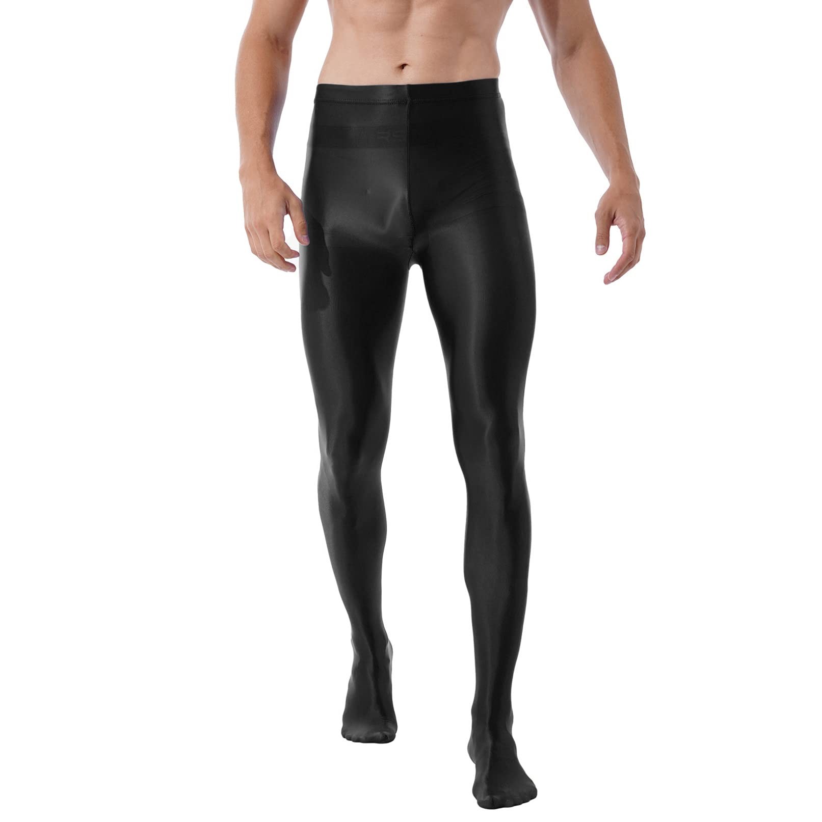 Men's Glossy Ballet Dance Tights - Stretchy Gymnastic Leggings for Fitness & Athletic Performance | Perfect for Ballet, Yoga, Workouts & Dance Practice