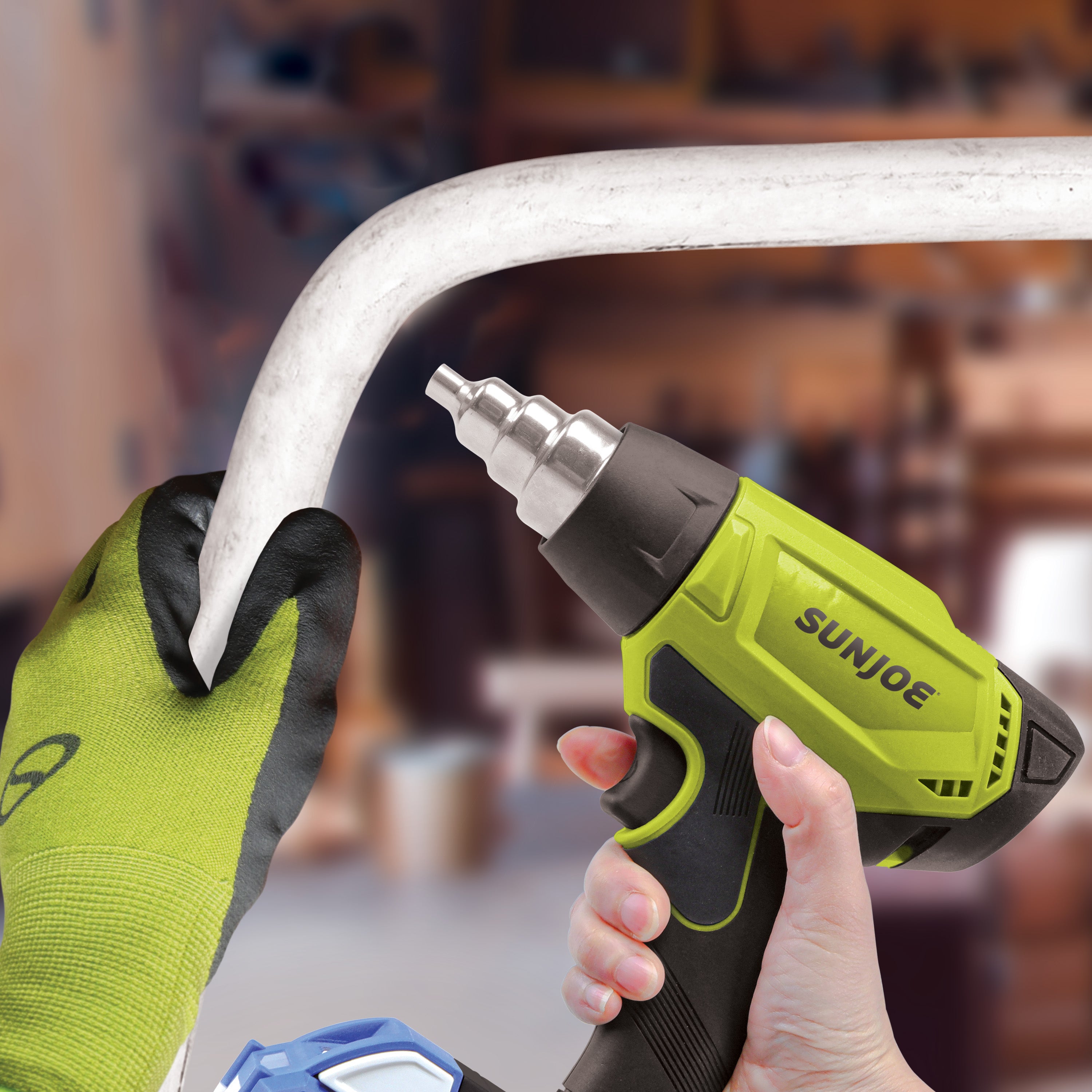 Sun Joe 24V HG100 Cordless Heat Gun Kit with 4.0Ah Battery & Charger - 1020°F Fast Heating, 5-Second Warm Up - Perfect for Crafts, Shrink Wrapping, Paint Removal & DIY Projects - Home Improvement & Professional Use