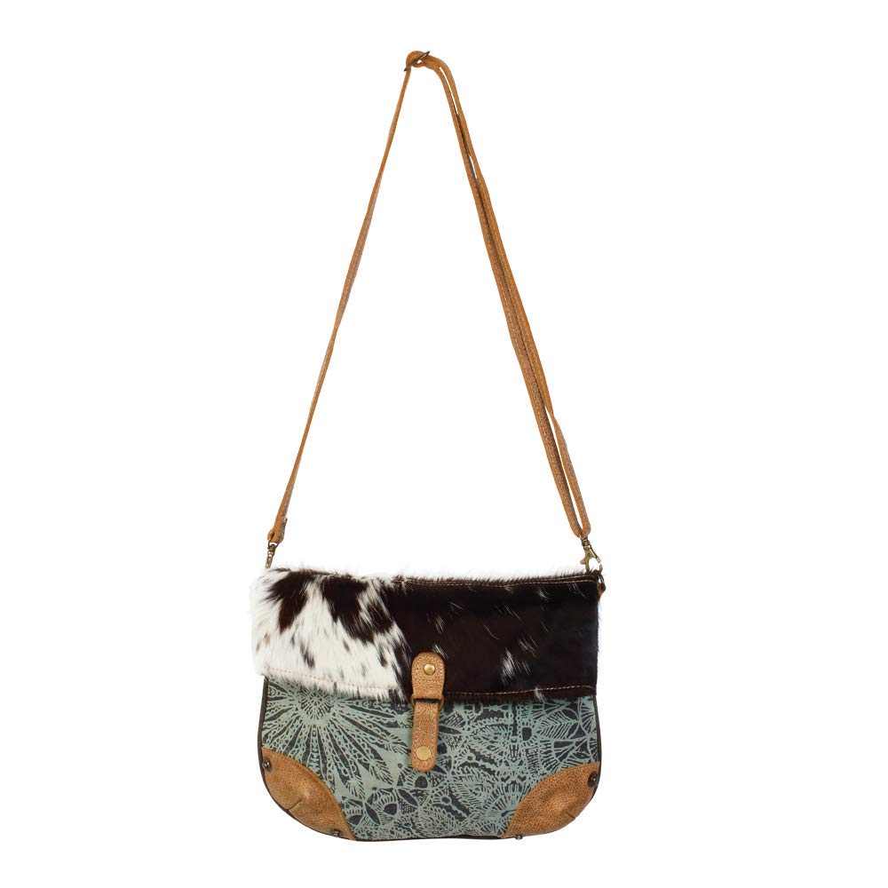 Myra Macey Canvas & Leather Crossbody Bag - Stylish for Daily Use