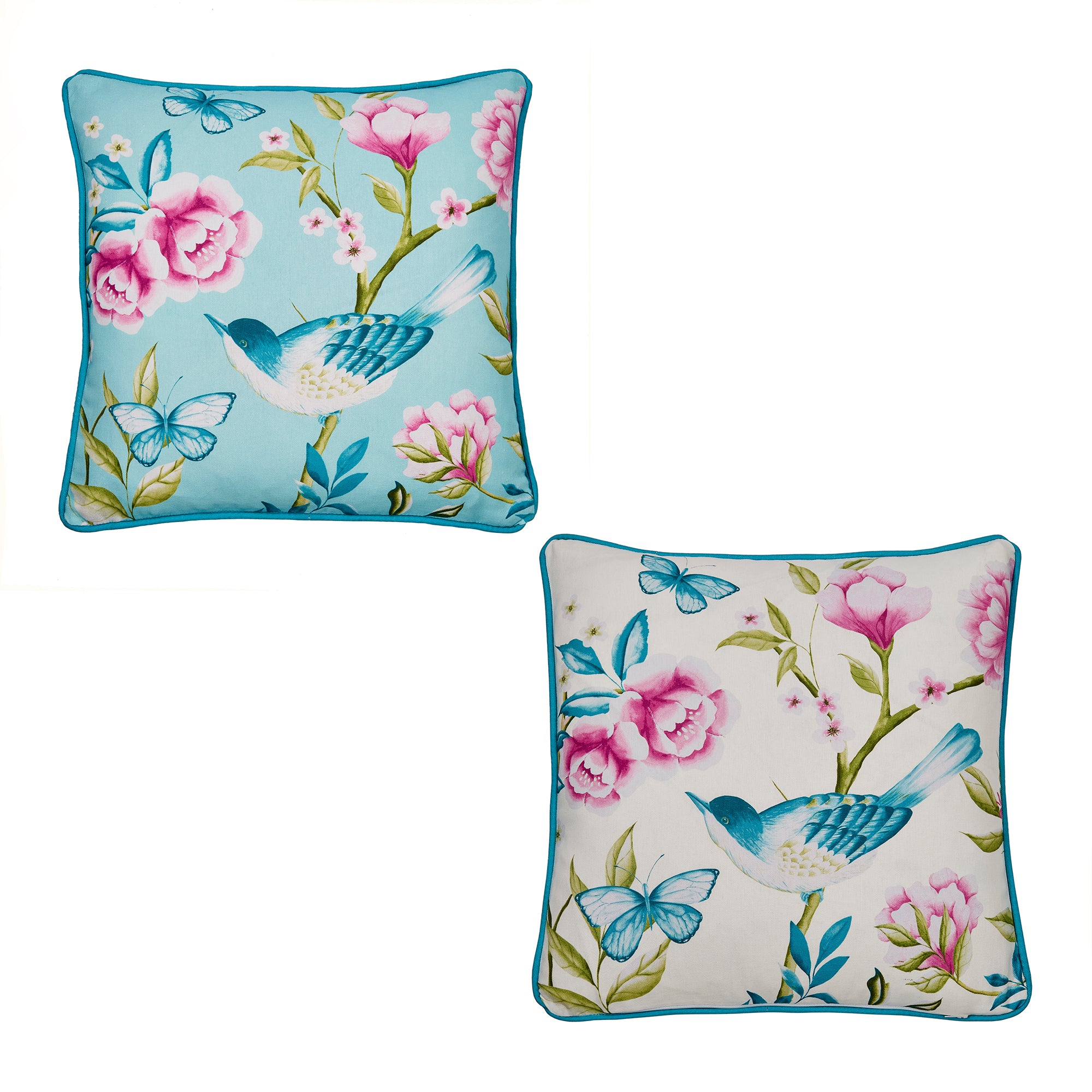 Dreams & Drapes Amelle Outdoor Cushion - Waterproof Patio Furniture Cushion, Blue - Perfect for Garden, Poolside & Deck Chairs