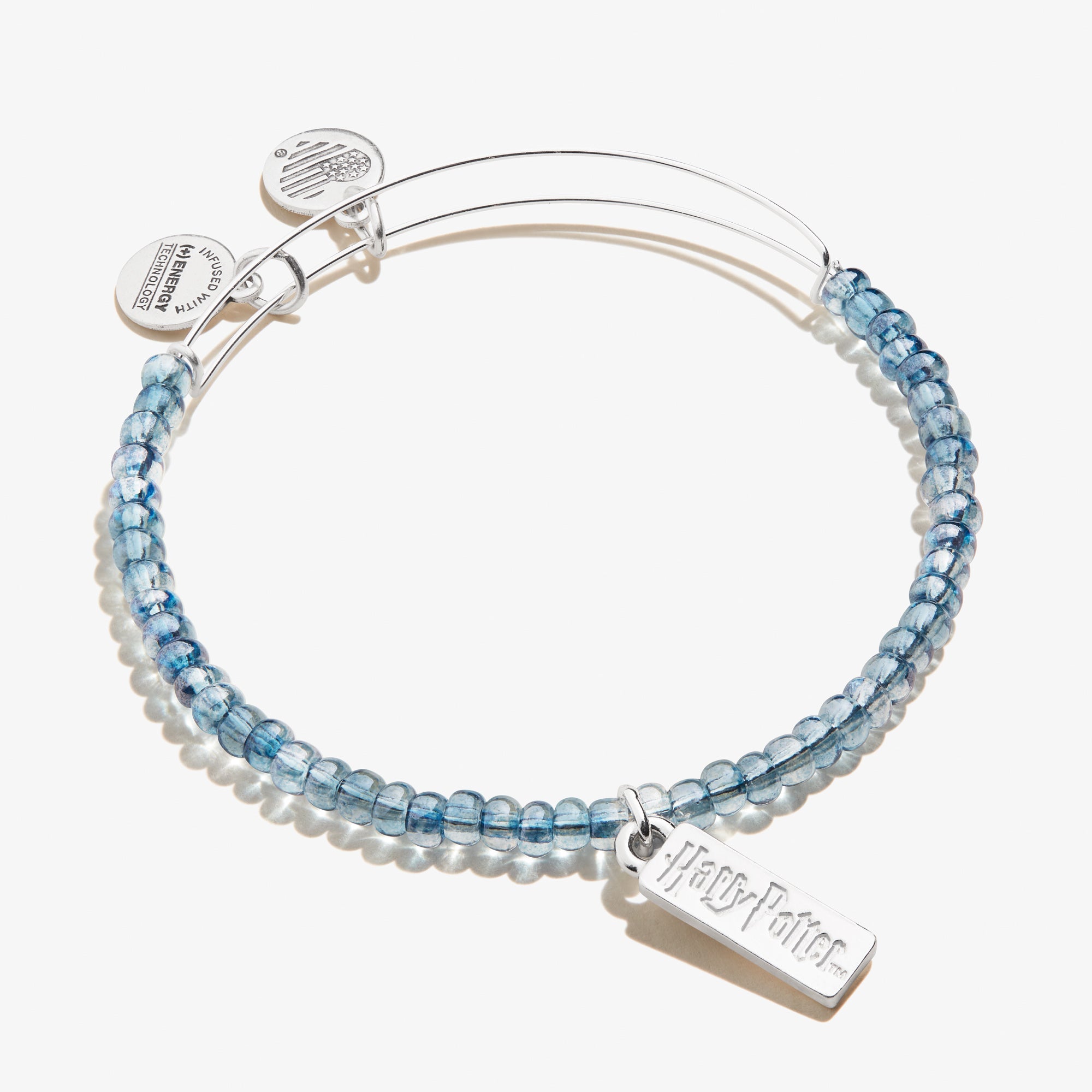 Harry Potter™ Glow in the Dark Beaded Charm Bracelet - Blue | Magical Light-Up Wristband for Cosplay, Halloween & Potterhead Gifts