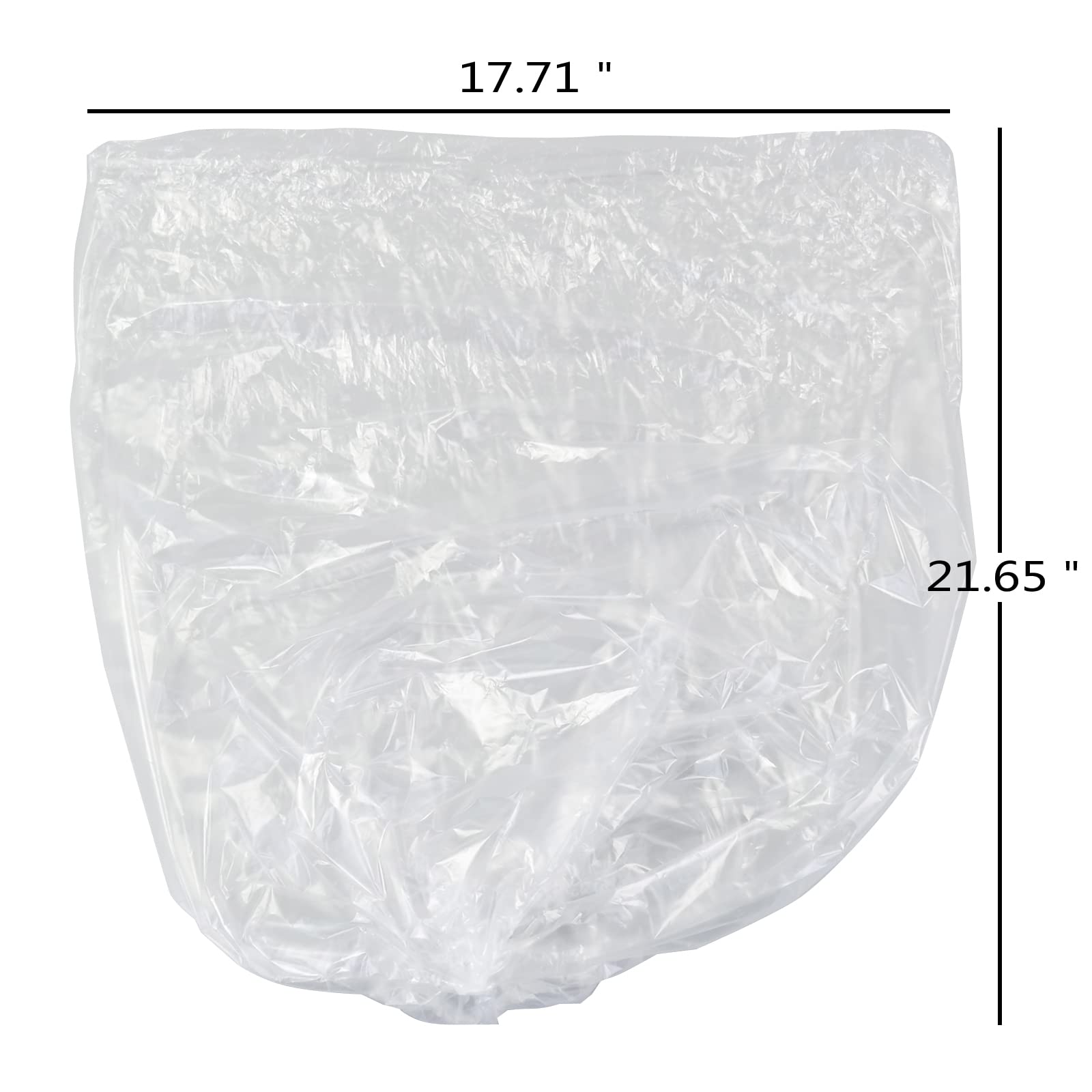 4 Gallon Clear Trash Bags - 1500 Count (15 Rolls) | Heavy Duty Bathroom Garbage Bags for Waste Disposal | Perfect for Home, Office & Commercial Use