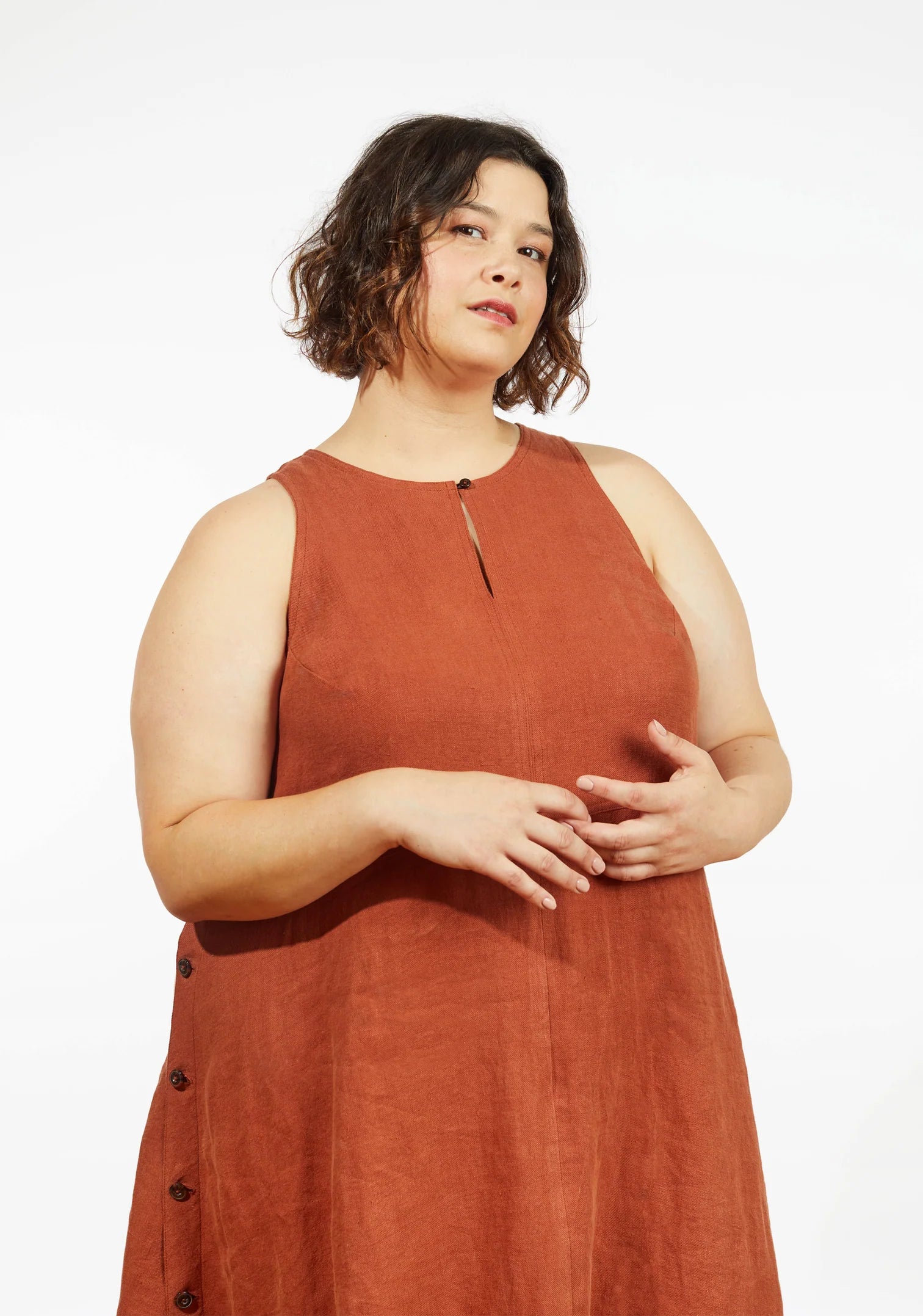 Grainline Studio Austin Dress - Women's Plus Size 14 (US 32) - Flattering Fit for Casual Wear & Office Outfits
