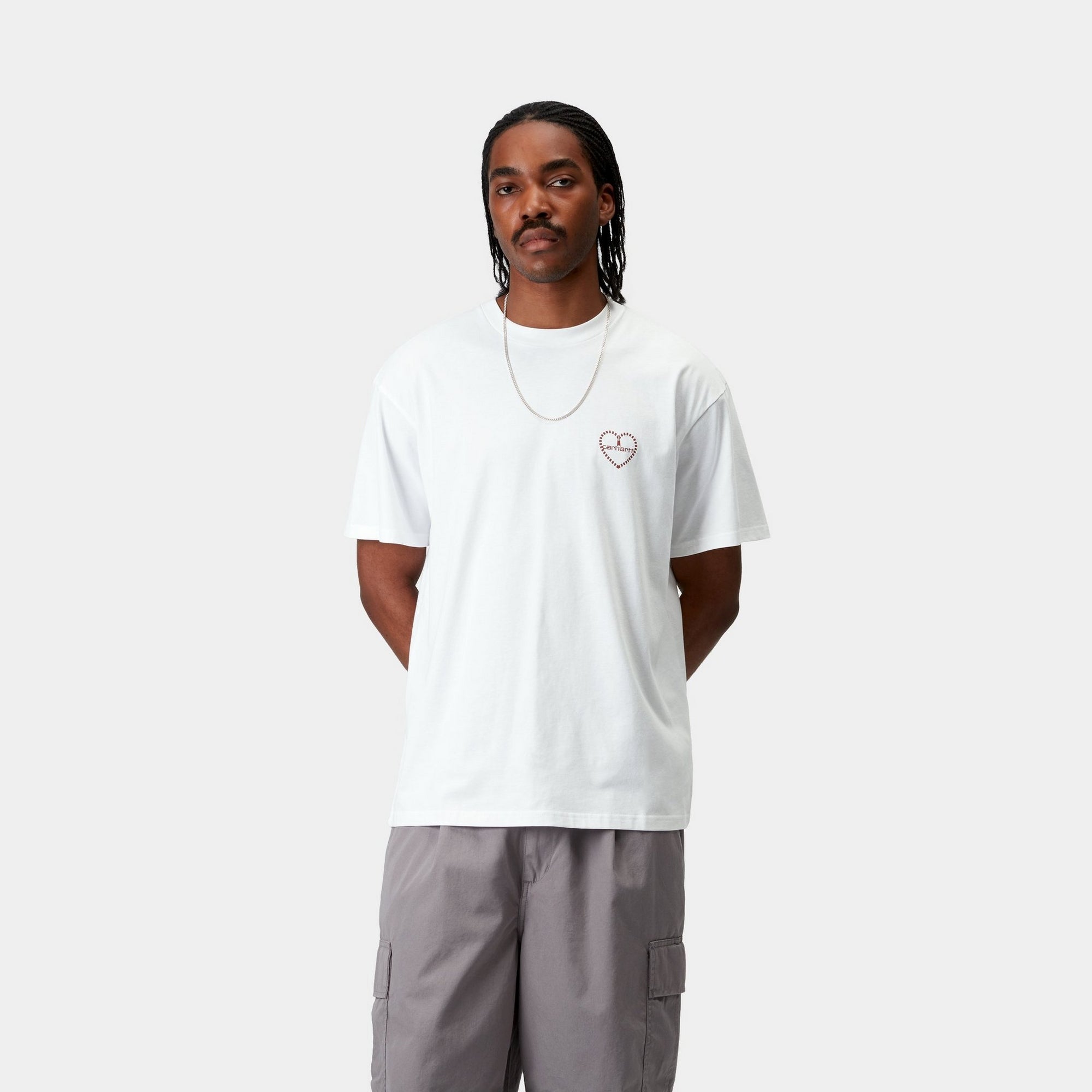 Furoshiki T-Shirt - Stylish Japanese Wrap T-Shirt in White & Red | Perfect for Casual Wear, Travel, and Eco-Friendly Fashion